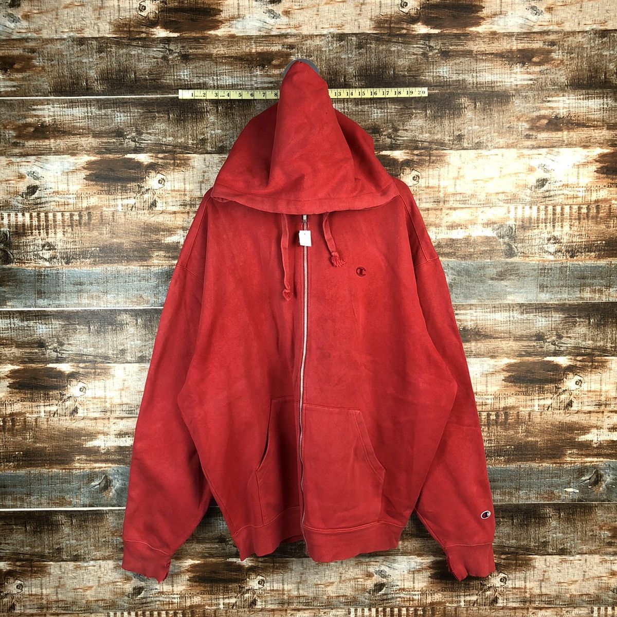 Champion DL Champion vintage Red sweatshirt Hoodie #C169 Size US XXL / EU 58 / 5 - 1 Thumbnail