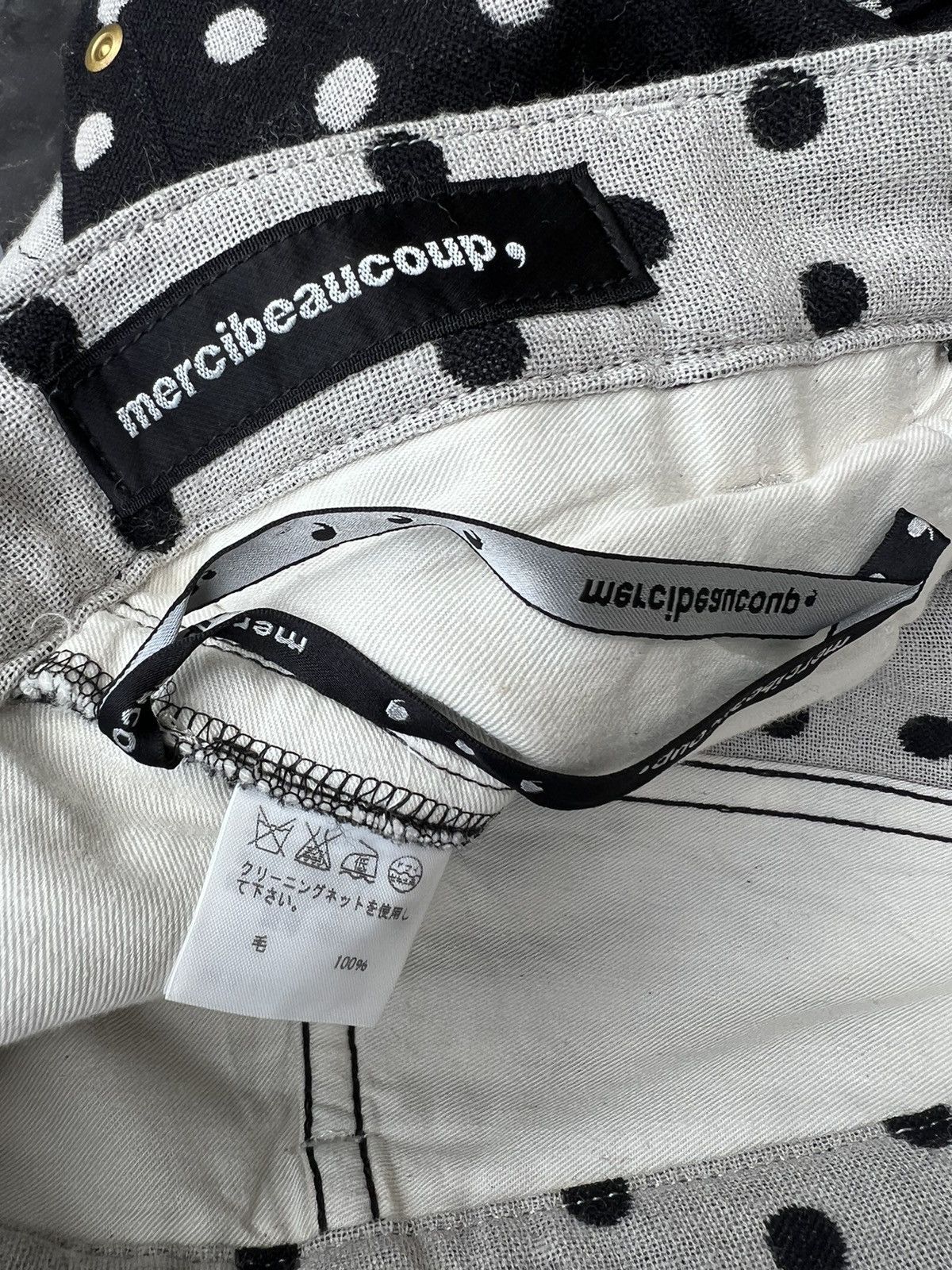 Issey Miyake Issey Miyake Mercibeaucoup All Wool Dots Pant Size US 30 / EU 46 - 21 Thumbnail