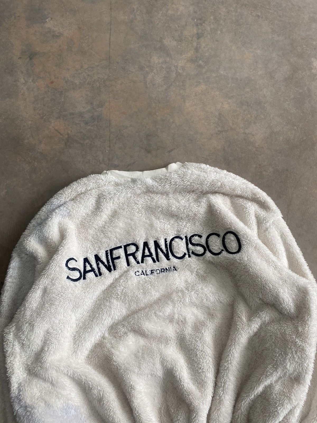 Vintage FLEECE SAN FRANCISCO SWEATSHIRT FLUFFY HAIRY MOHAIR Size US M / EU 48-50 / 2 - 2 Thumbnail