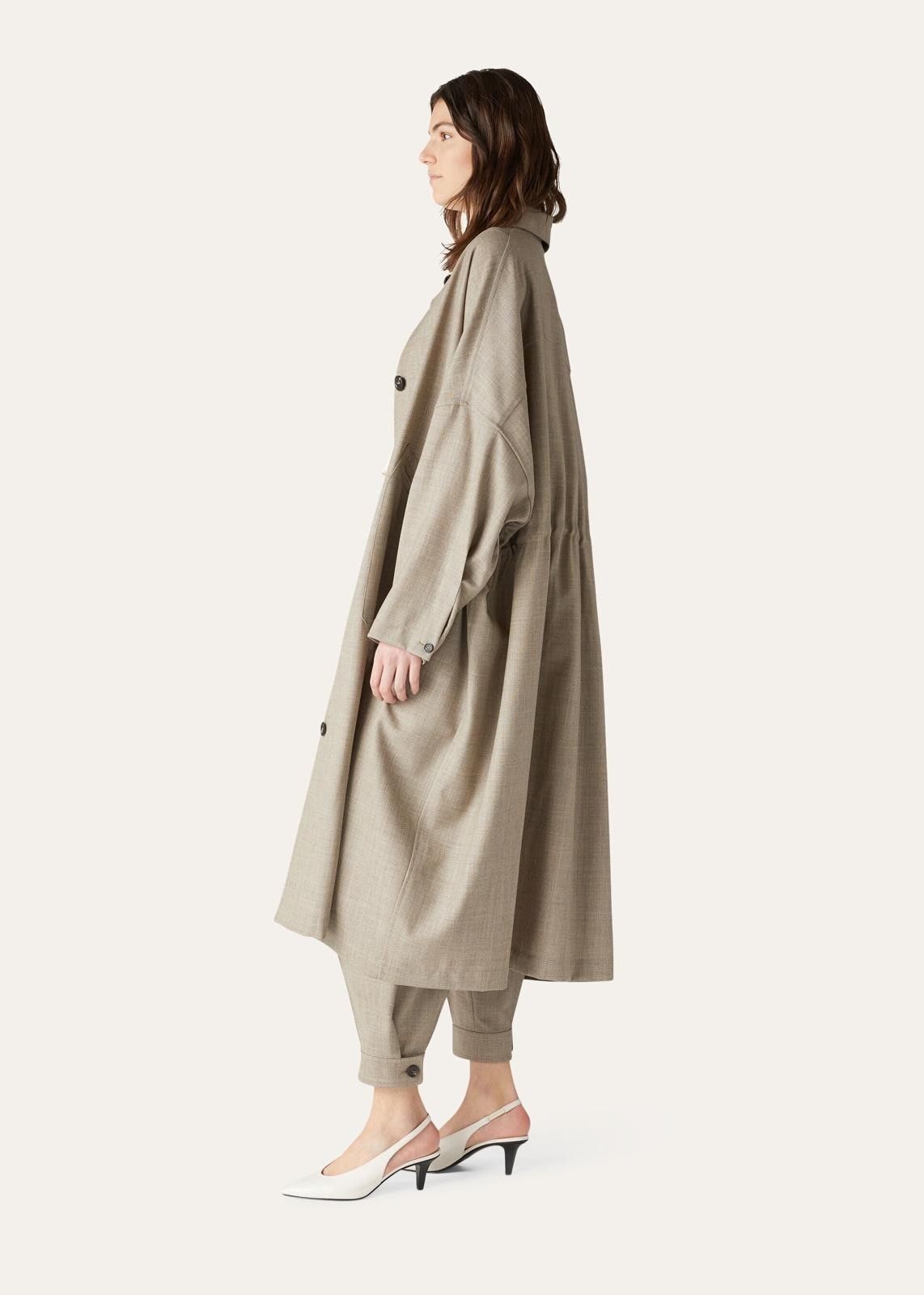 Loro Piana o1srvl11e1124 Virgin Wool Tailoring Coat in Grey Size S / US 4 / IT 40 - 6 Thumbnail