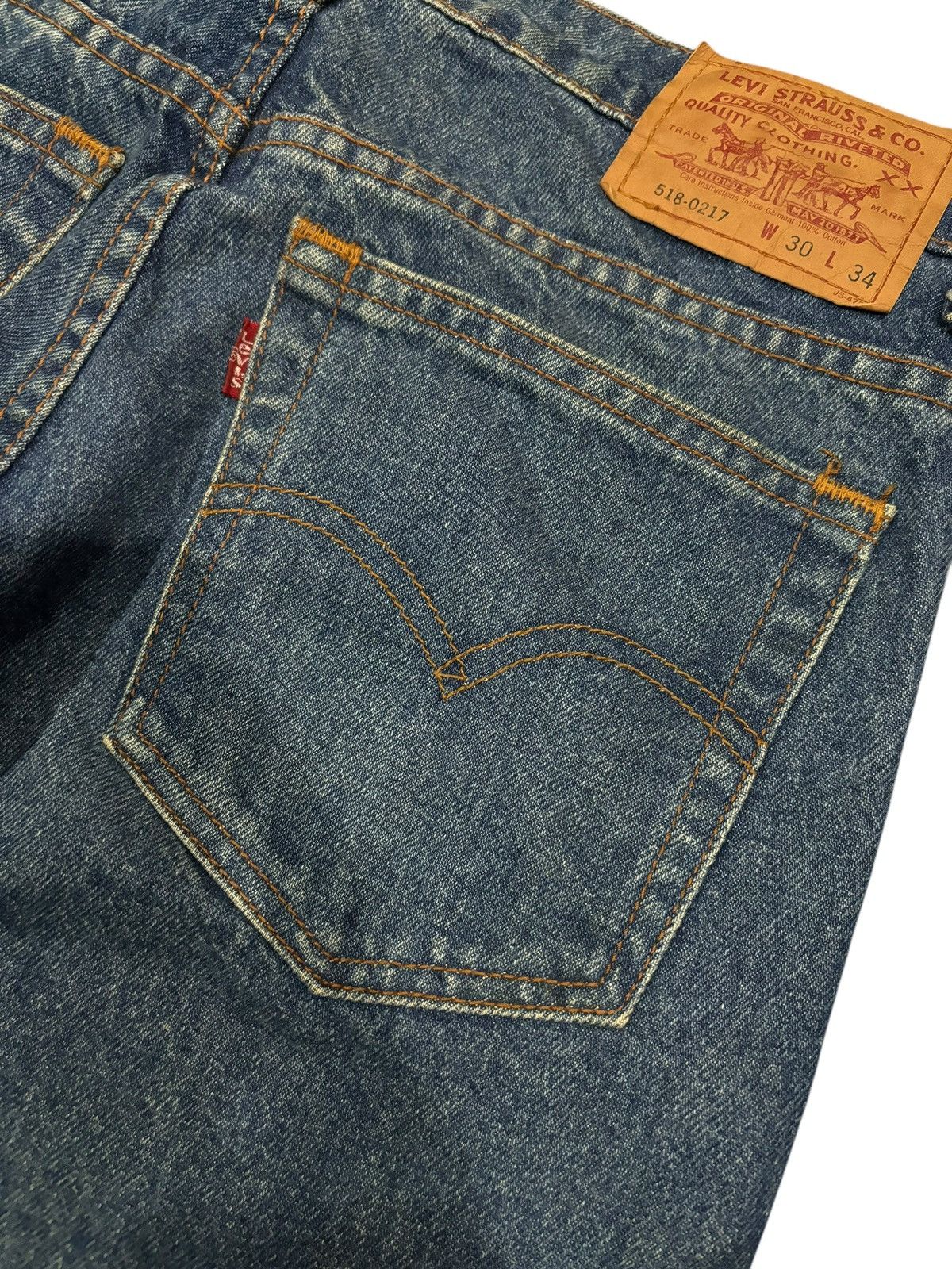 Levi's × Levi's Vintage Clothing × Vintage 90’s Vintage Levi’s Japan Lot 518-0216 Straight Cut Jeans Size US 30 / EU 46 - 7 Thumbnail