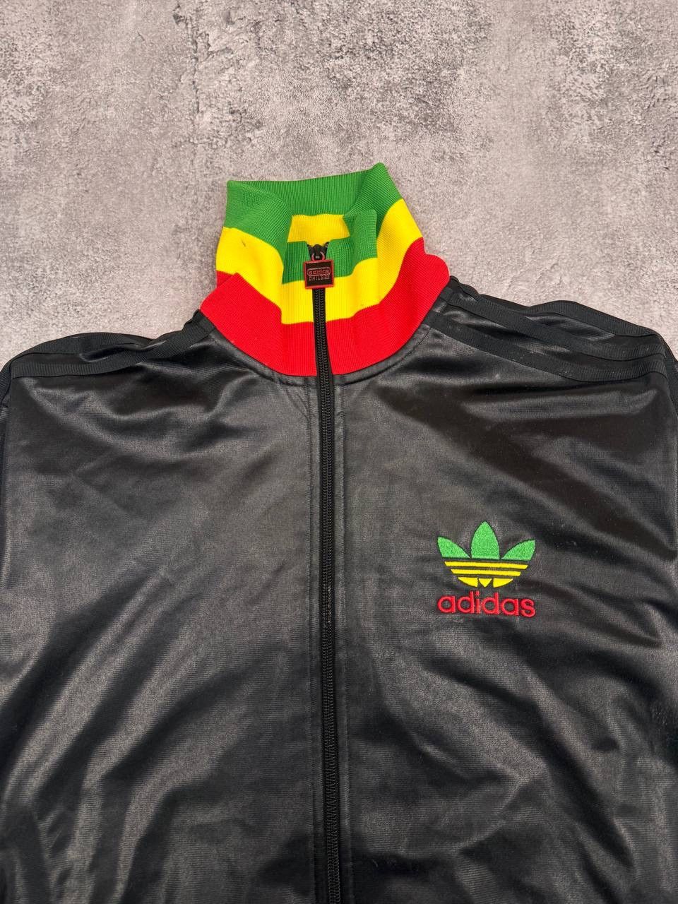 Adidas Adidas Rasta Bob Marley Men Track Jacket Chile 62 Black Size US S / EU 44-46 / 1 - 4 Thumbnail