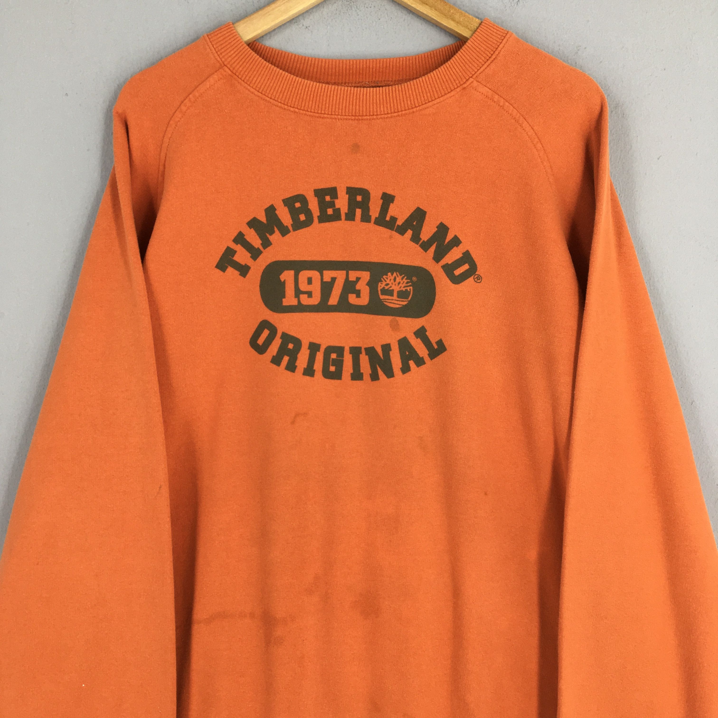 Timberland Vintage 90s Timberland Weathergear Orange Sweatshirt XLarge Size US XL / EU 56 / 4 - 2 Thumbnail