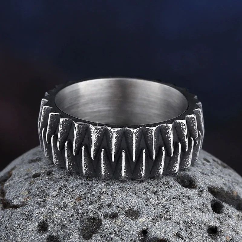 Jewelry Geometric Gear Ring Size ONE SIZE - 5 Thumbnail