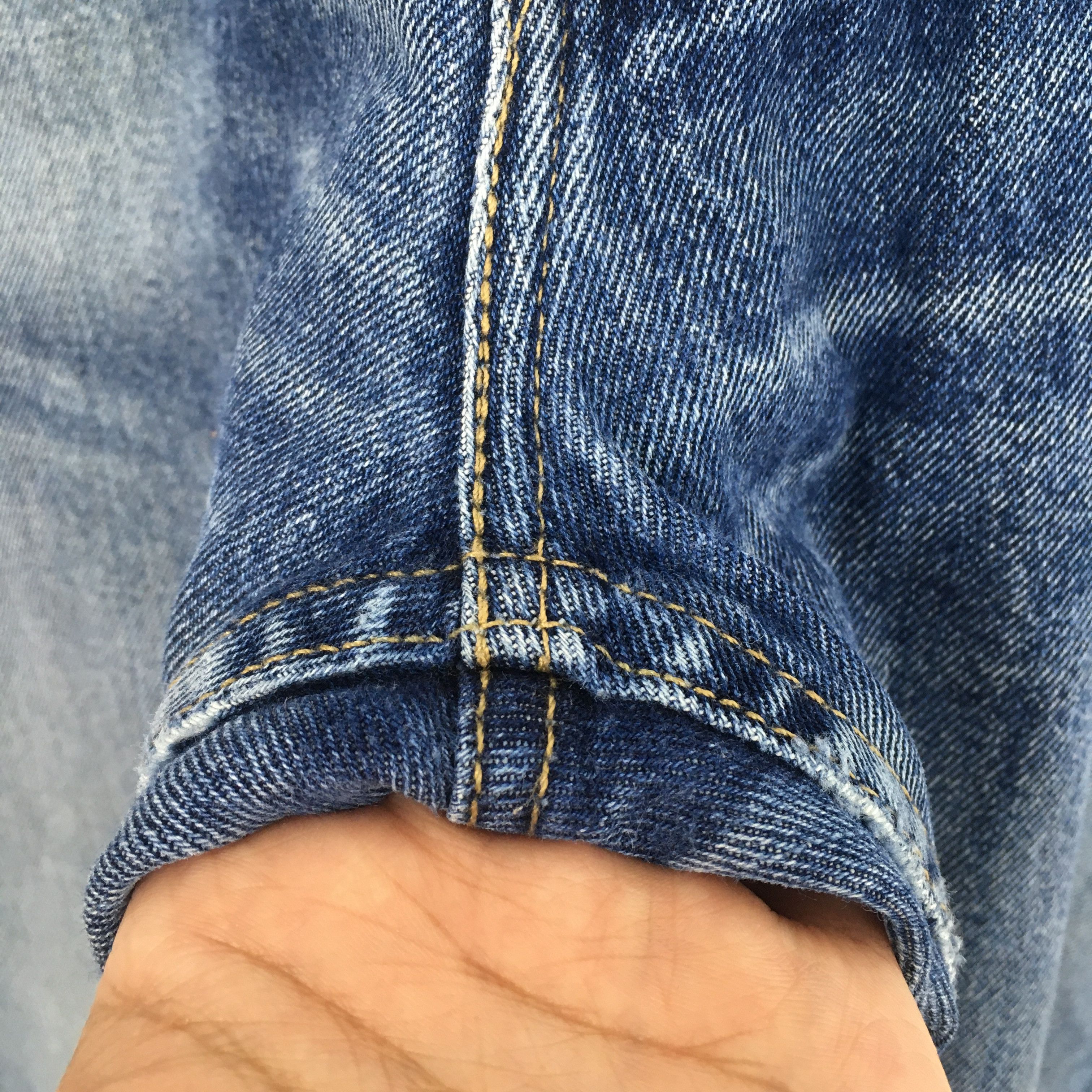 Levi's Size 36x30 Vintage Levi's 505 Regular Fit Wash Jeans S1948 Size US 36 / EU 52 - 8 Thumbnail
