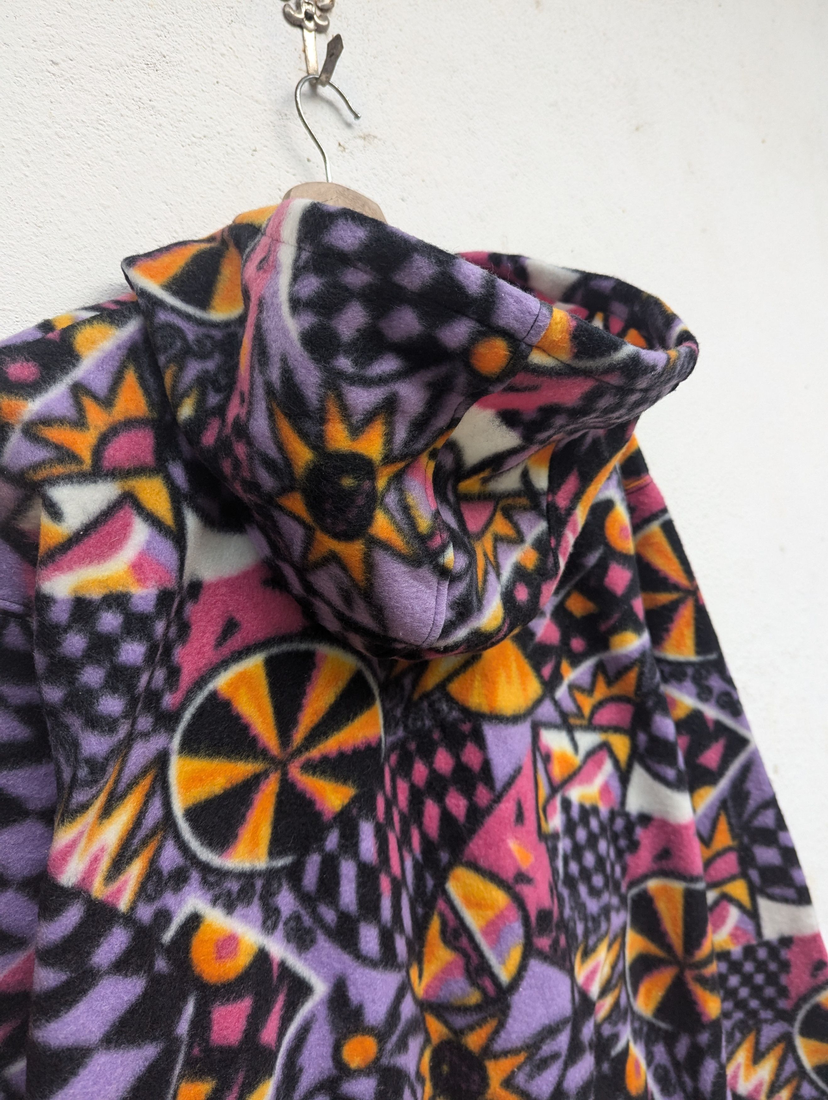 Japanese Brand UNISPO COLOURFULL HOODIE BOMBER JACKET Size US XL / EU 56 / 4 - 8 Thumbnail