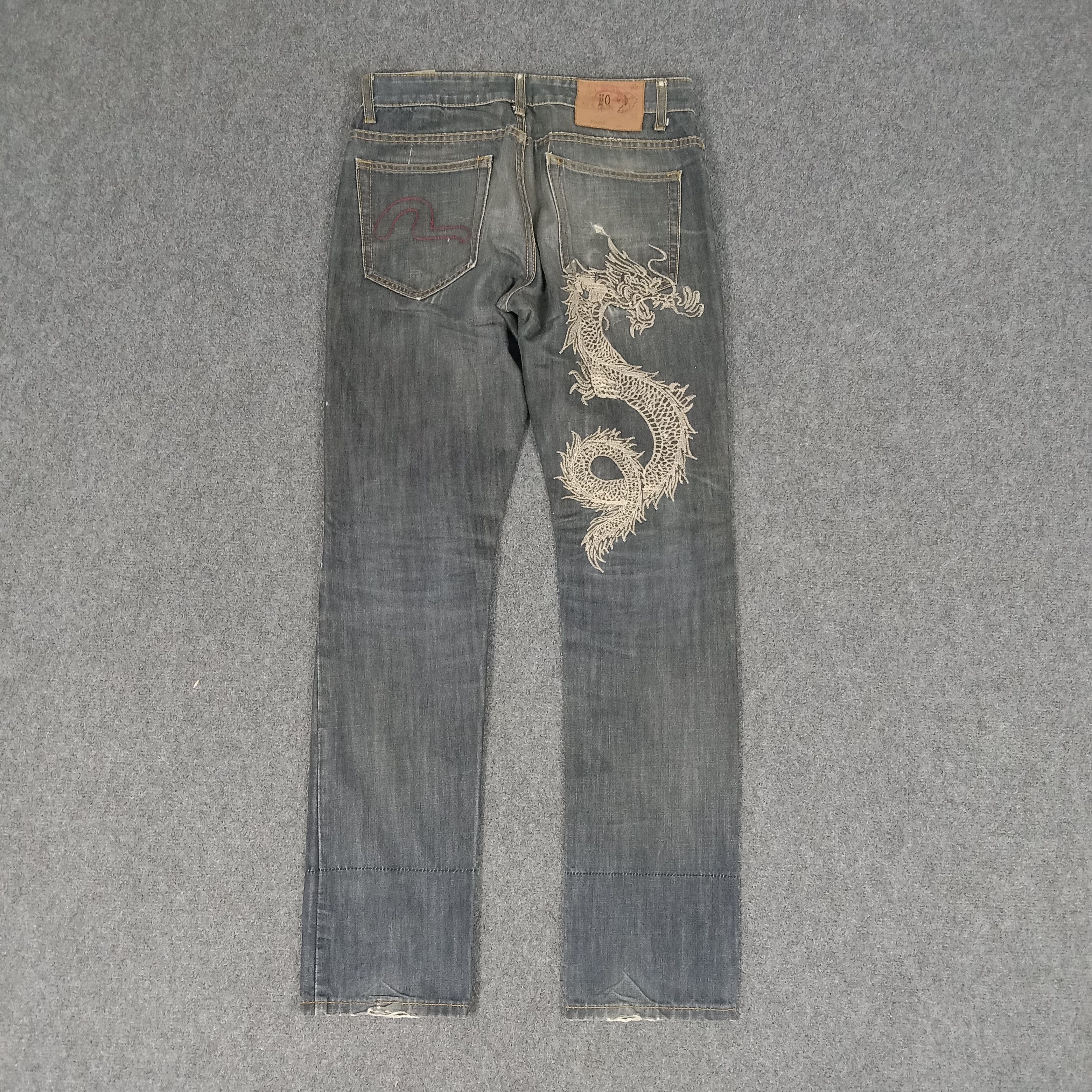 Japanese Brand × Vintage Evisu Japanese Brand Daicock Custom Art Denim Jeans Size US 31 - 1 Thumbnail