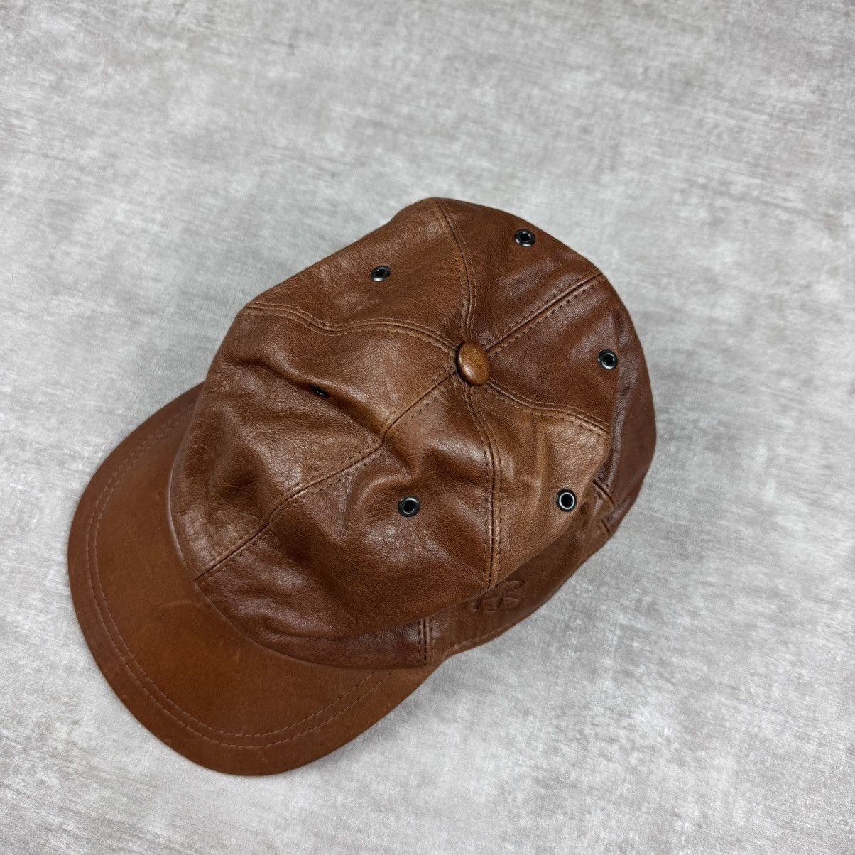 Other Heinz Bauer Brown Leather Cap Size ONE SIZE - 2 Thumbnail