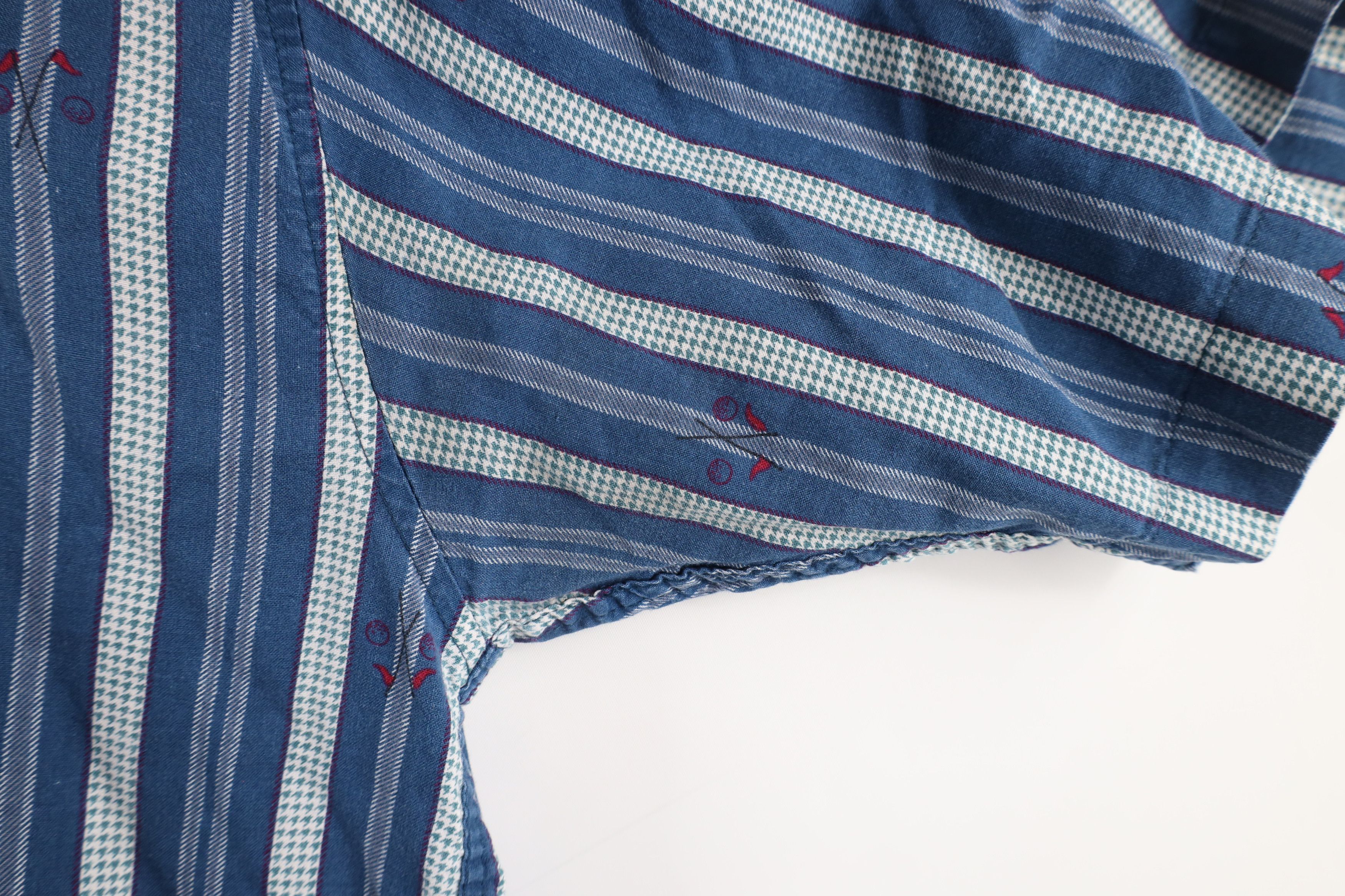 Vintage Vintage 90s Streetwear Golf Flag Button Down Shirt Cotton Size US XL / EU 56 / 4 - 14 Thumbnail