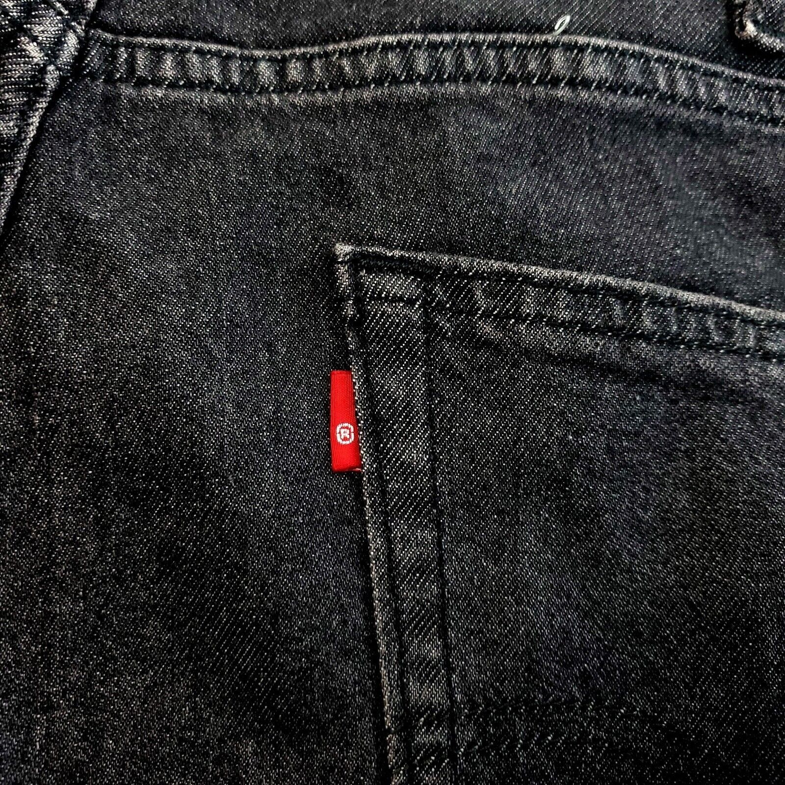 Levi's Levi's 505 Regular Fit Black Whiskers Stone Wash Denim Jeans Size US 40 / EU 56 - 4 Thumbnail