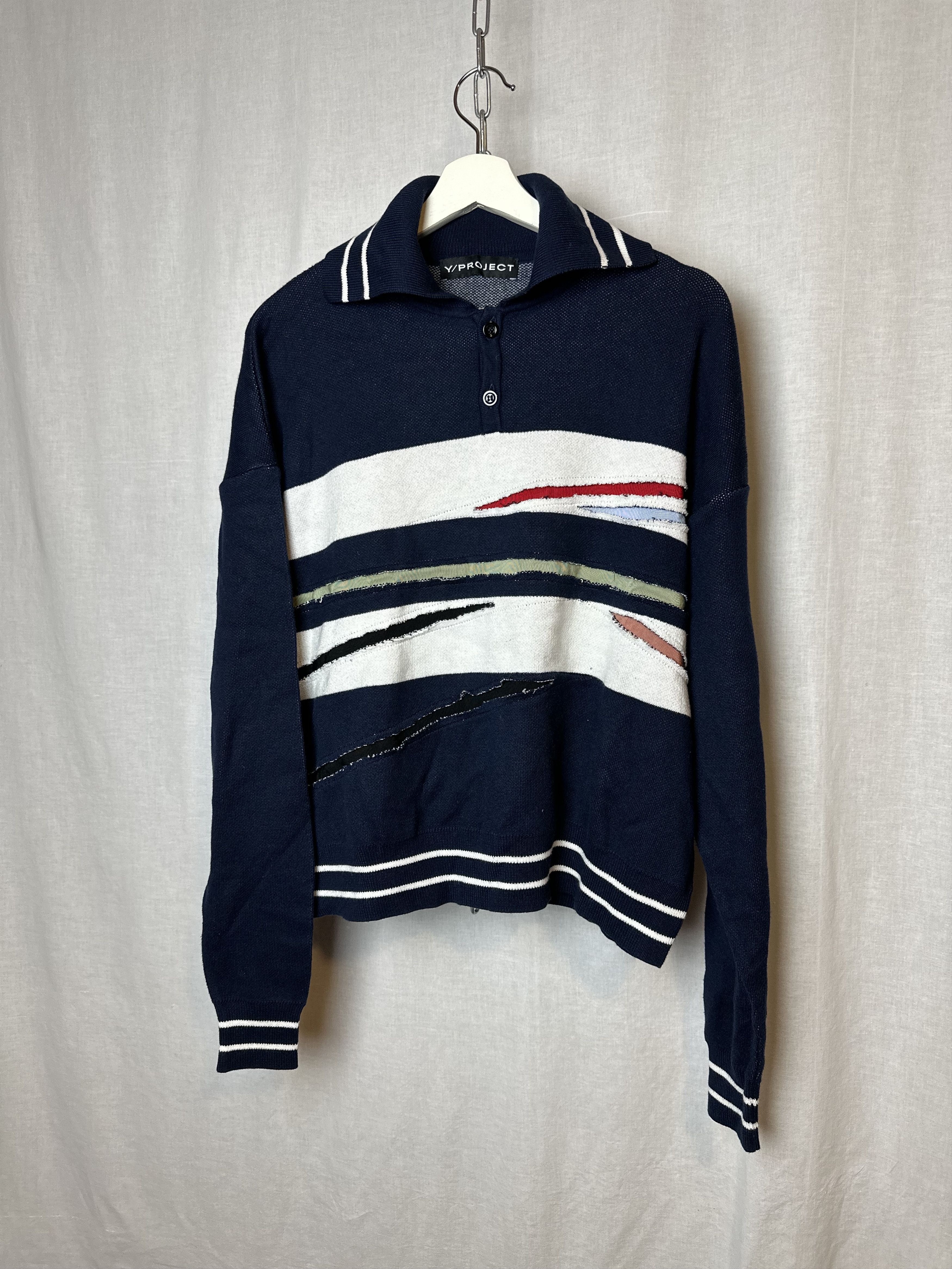 Y/Project slash polo sweater Size US XS / EU 42 / 0 - 1 Thumbnail