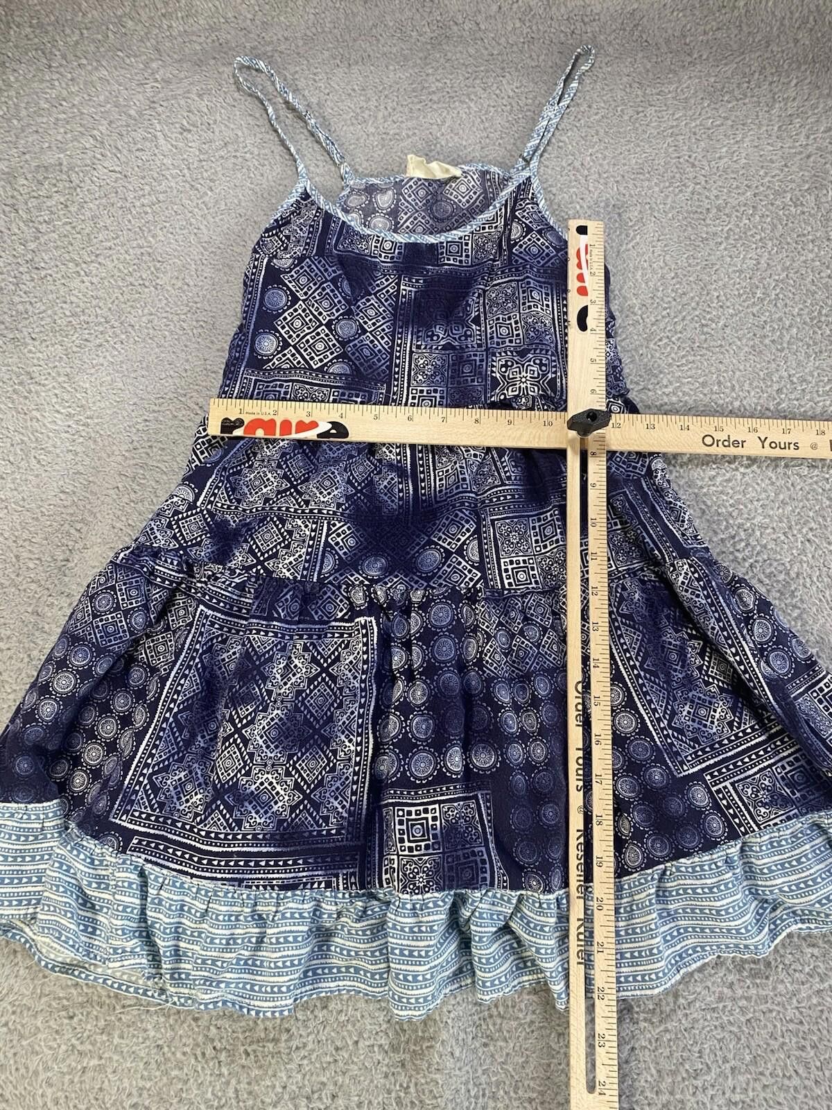 Other Sun Dress Women Medium Blue Mandala Patchwork Print Bandana Size M / US 6-8 / IT 42-44 - 3 Thumbnail