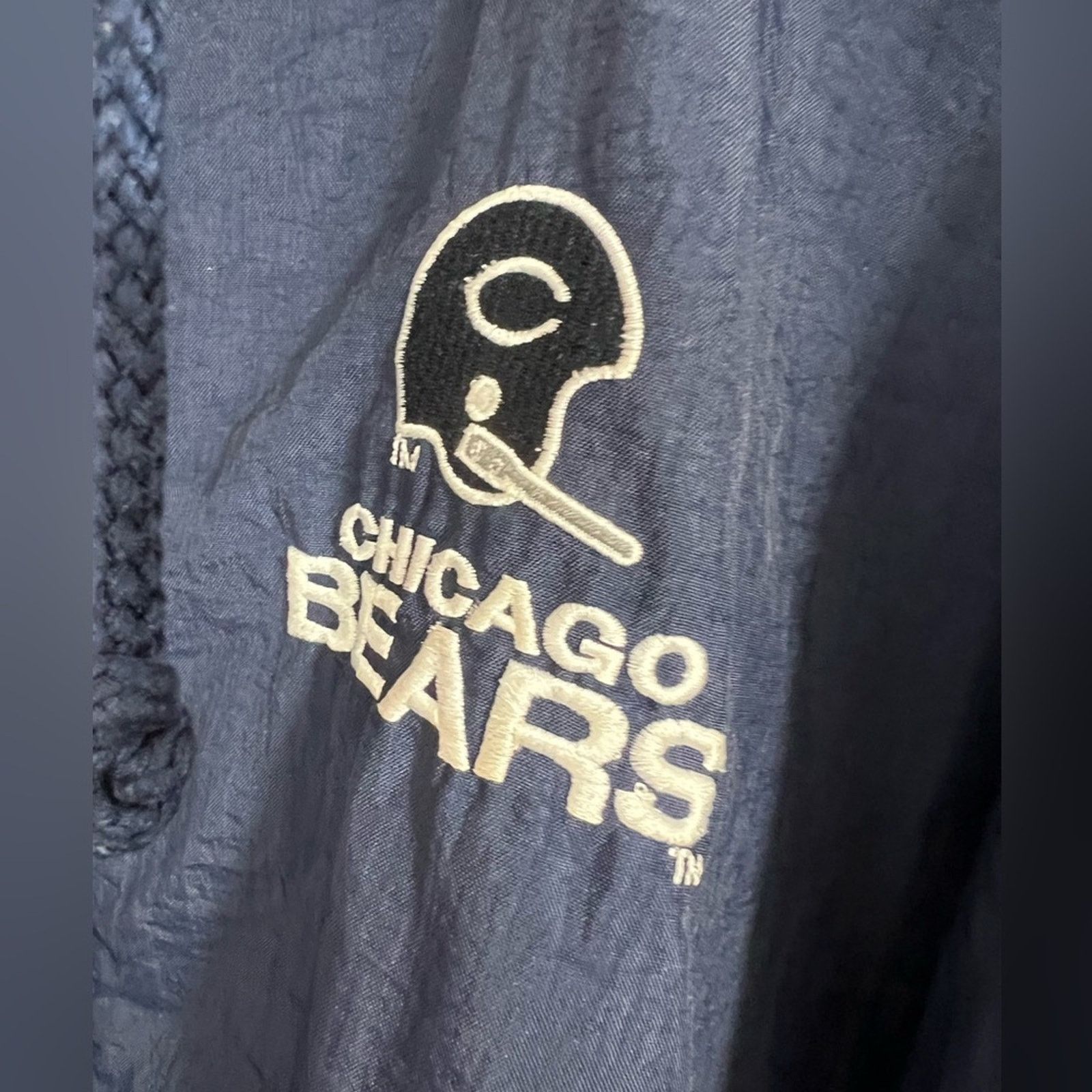 Champion VINTAGE Champion Chicago Bears Long Lined Jacket Mens RARE Size US XXL / EU 58 / 5 - 4 Thumbnail