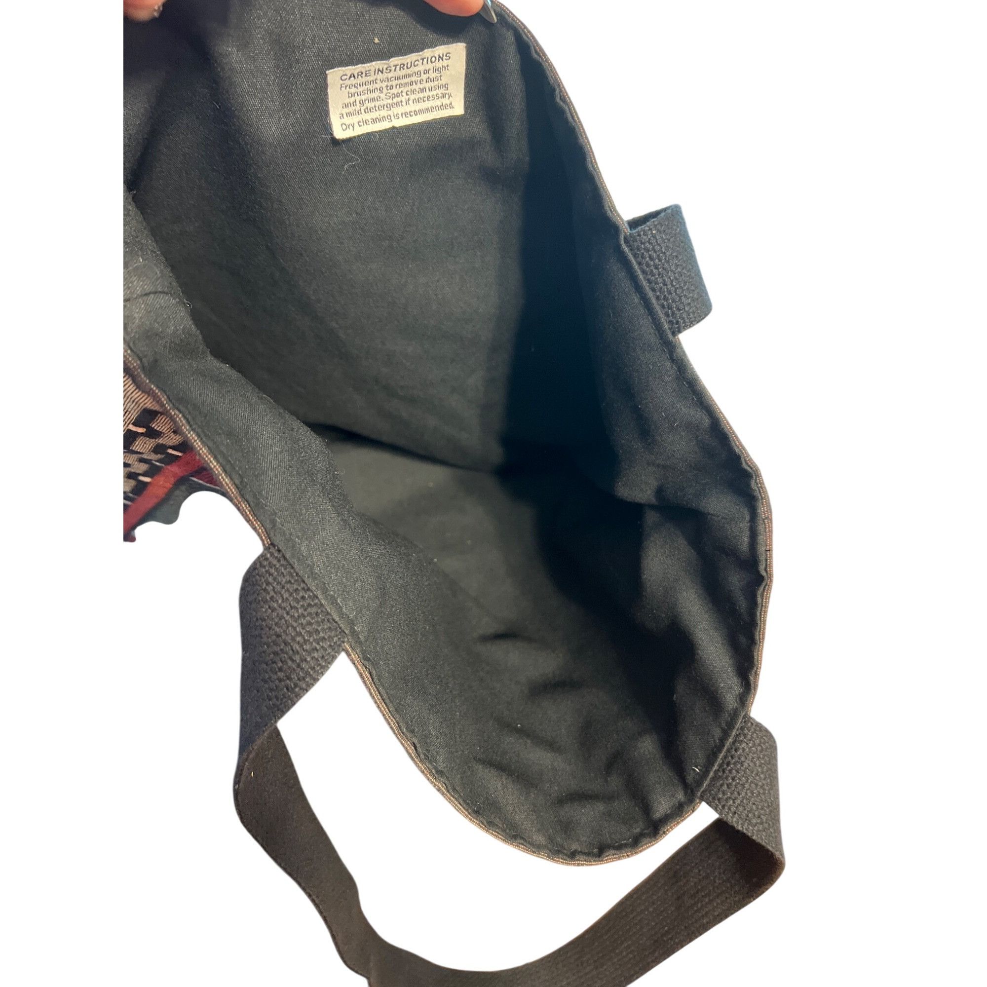 Other Vtg Acorn Studio Southwestern Woven Tote Bag Lined Black Dou Size ONE SIZE - 6 Thumbnail