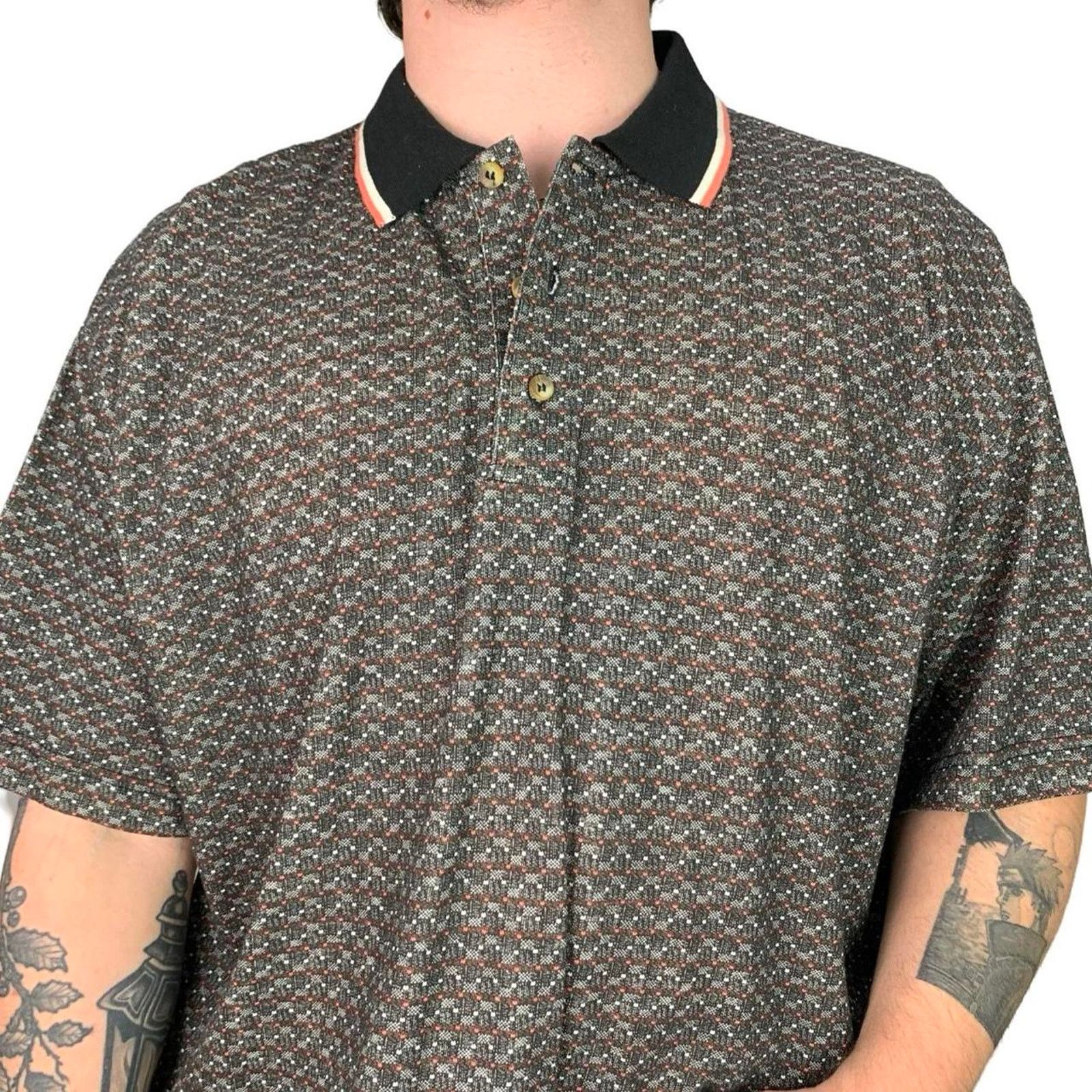 Northwest Territory × Vintage Vintage 90s Northwest Territory Patterned Polo Shirt Size US XL / EU 56 / 4 - 1 Thumbnail