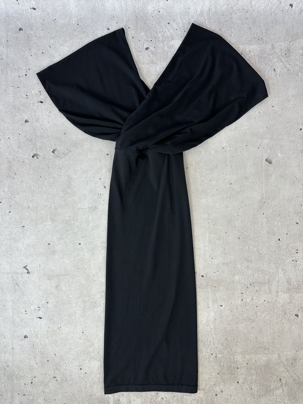 Designer × Wolford Wolford Black With Broad Shoulders Pencil Dress Size XS / US 0-2 / IT 36-38 - 1 Thumbnail