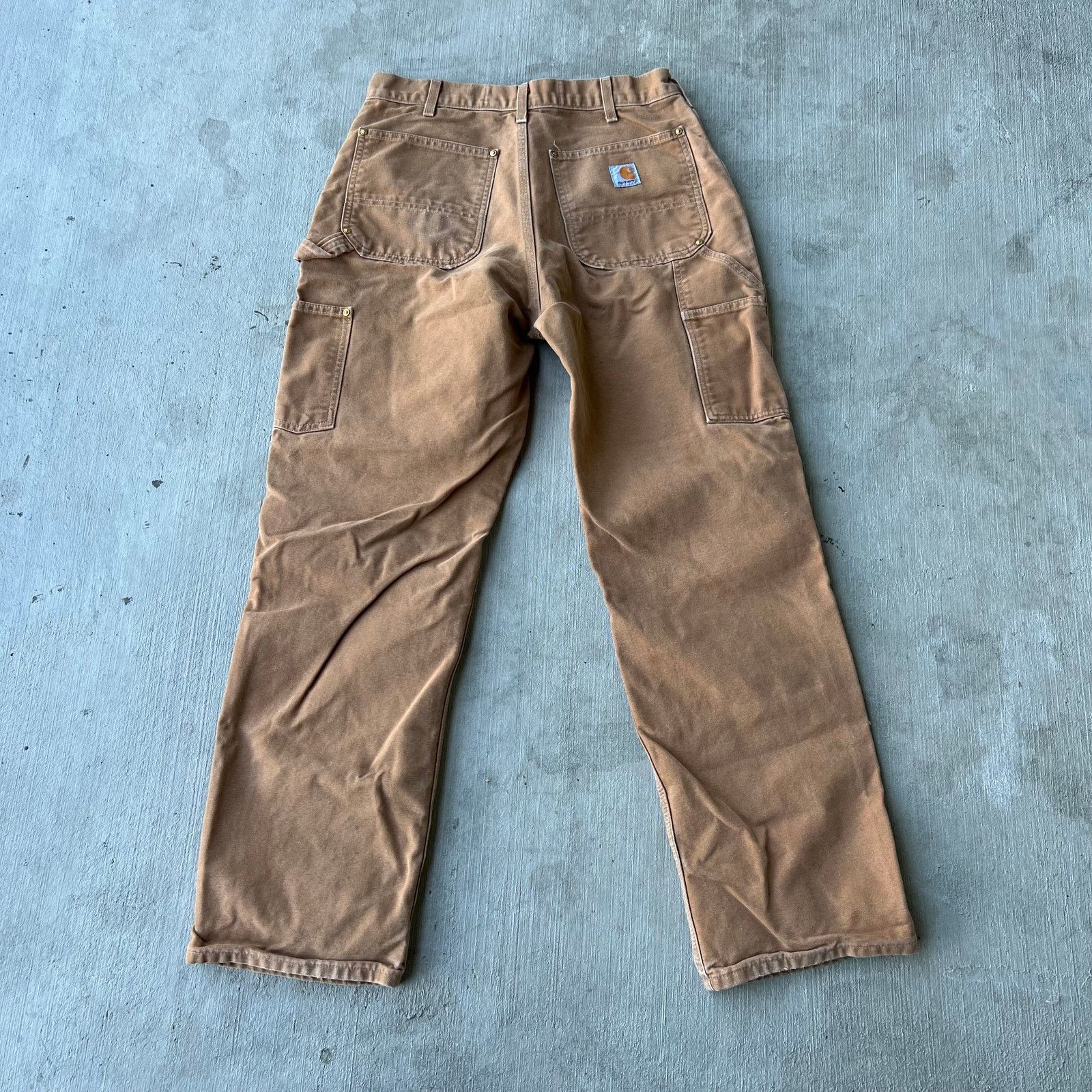 Carhartt brown double knee work wear carpenter pants