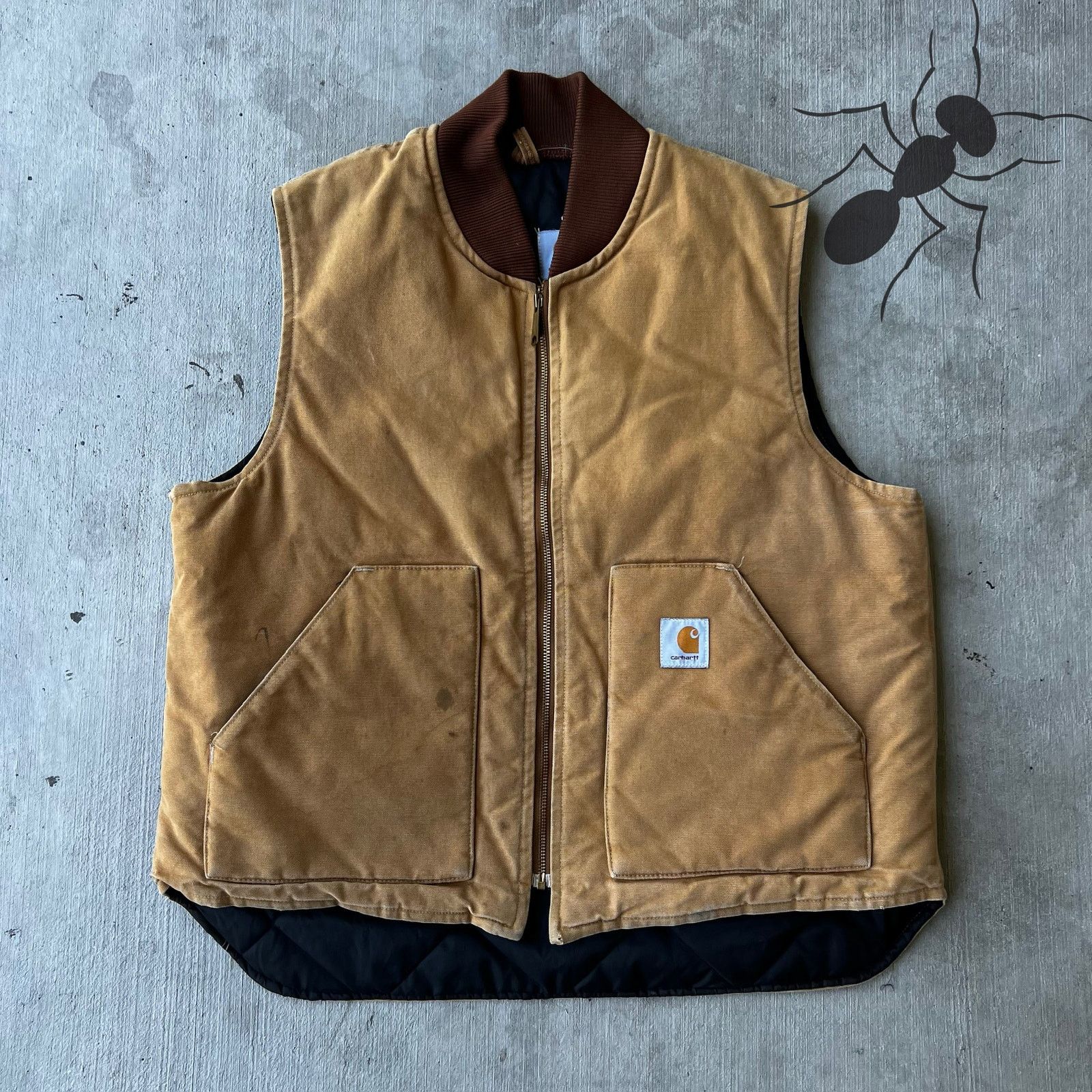 Carhartt × Vintage Carhartt V01 BRN brown work wear vest Size US XL / EU 56 / 4 - 1 Thumbnail