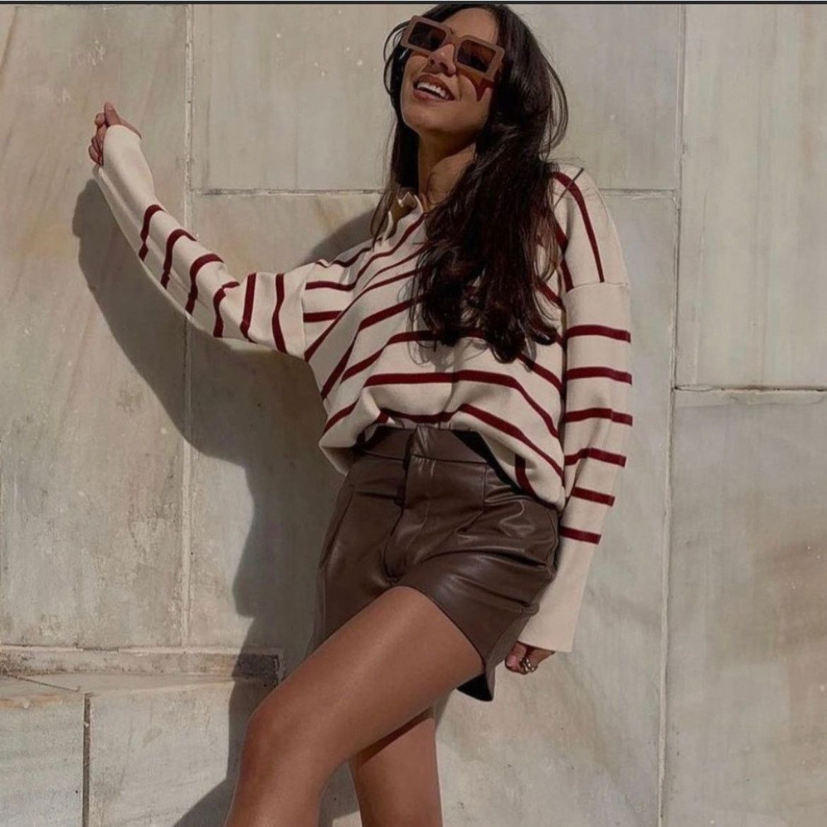 Zara Zara blogger favorite faux Leather shorts Size 42" / US 20 - 4 Thumbnail