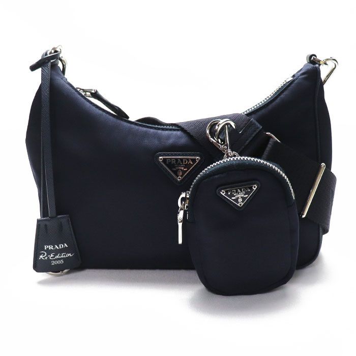 Prada Nylon 2way Shoulder Bag Black