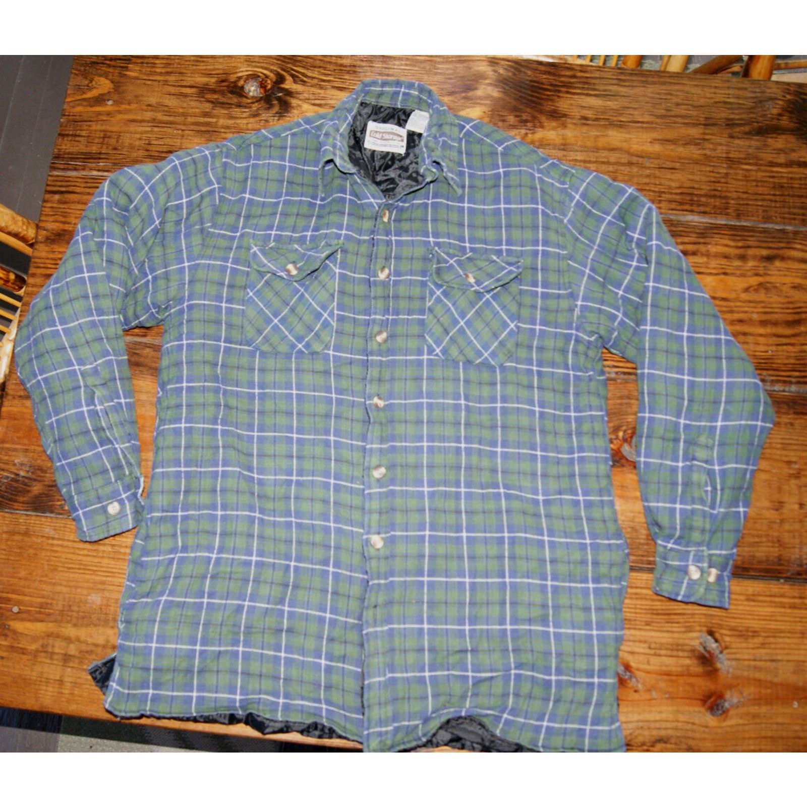 Other VTG Cold Storage Quilt Lined Shacket Flannel LT Shirt Coat Size US L / EU 52-54 / 3 - 2 Thumbnail