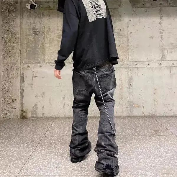 Japanese Brand Wide leg Harajuku Baggy Flared Trousers Oversize Style Size US 32 / EU 48 - 4 Thumbnail