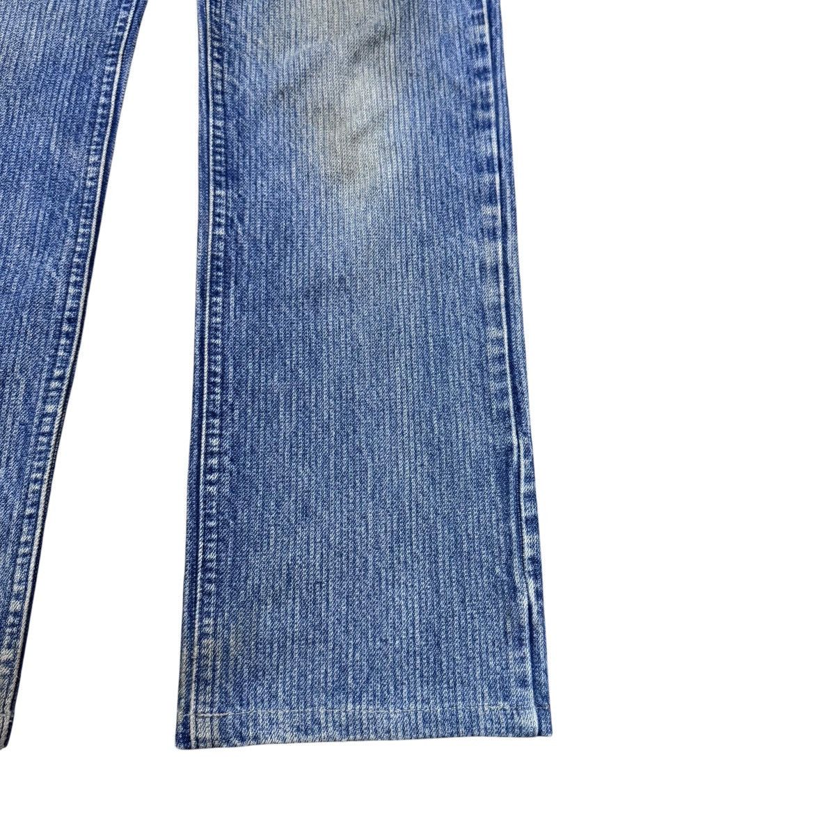 Lee Vintage 70s Lee Railroad Stripe Denim Jeans Mudwash Size US 30 / EU 46 - 8 Thumbnail