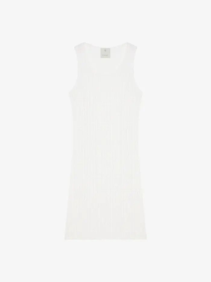 Givenchy o1w1db10325 Tank Top Mini Dress in White Size M / US 6-8 / IT 42-44 - 1 Thumbnail