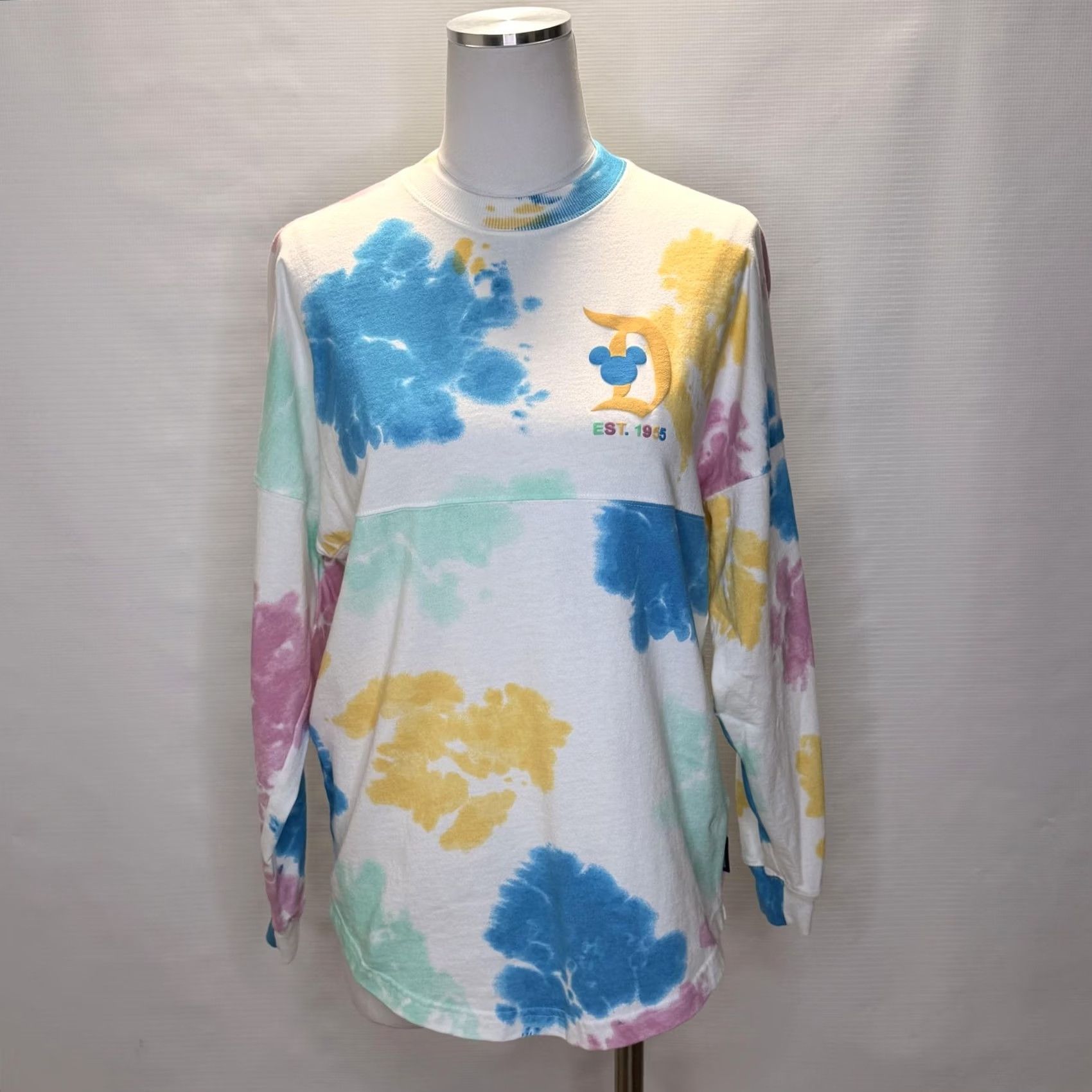 Disney VINTAGE Disneyland Resort Spirit Jersey Shirt Womens XS Pastel Tie Dye Long Sleeve Size XS / US 0-2 / IT 36-38 - 3 Thumbnail