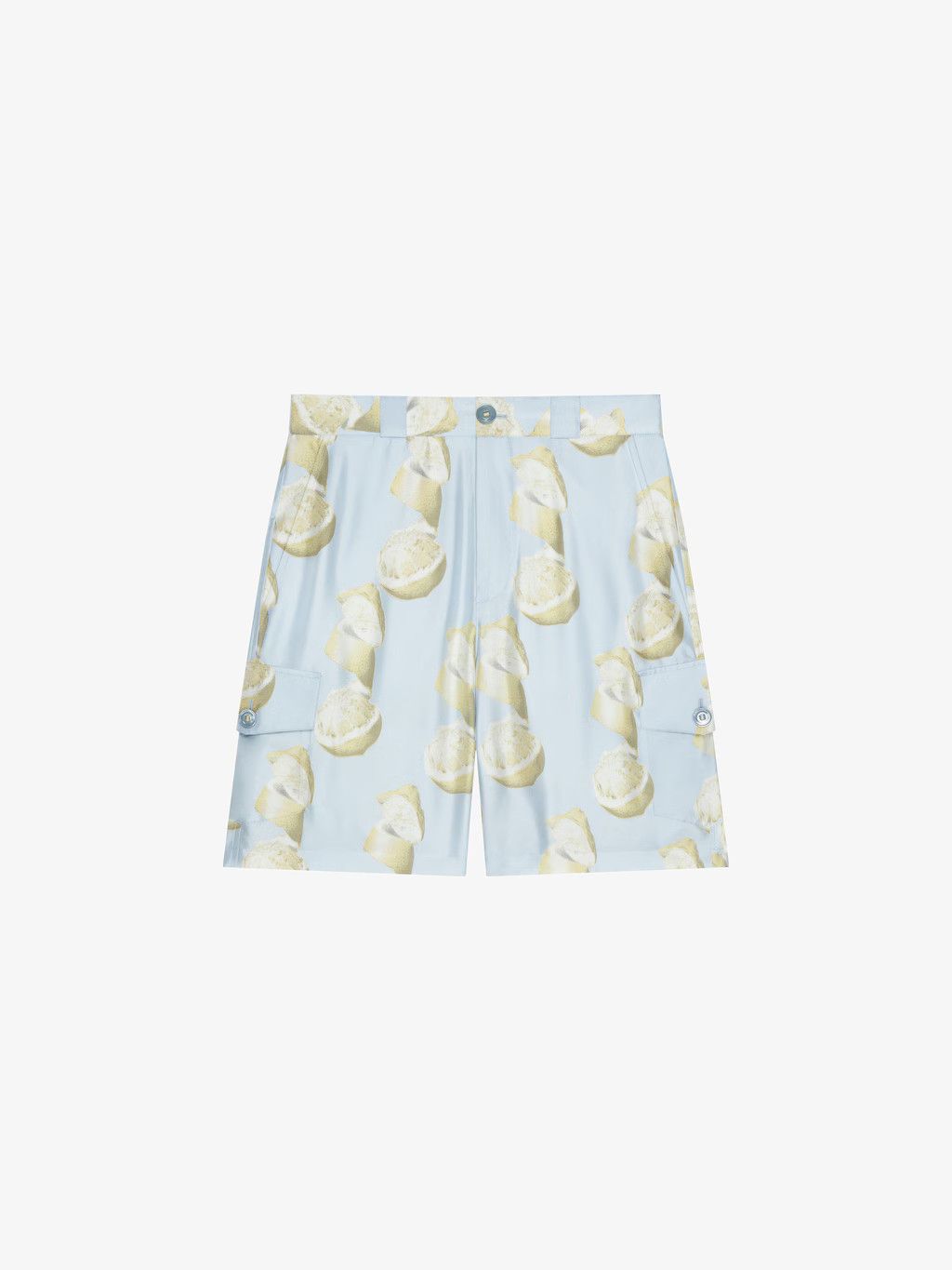 Givenchy o1srvl11e0725 Bermuda Shorts Lemon Print in Blue/Yellow Size US 34 / EU 50 - 1 Thumbnail