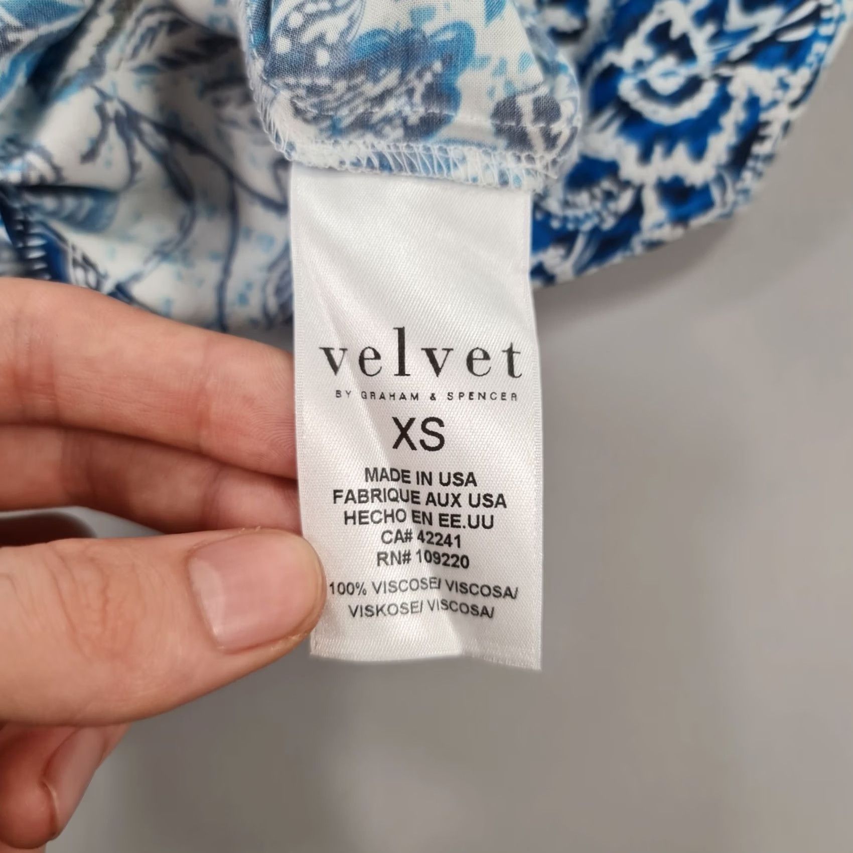 Velvet Velvet by Graham & Spencer Womens Dress XS Floral Sleeveless Tank Midi Blue Square Neck Size XS / US 0-2 / IT 36-38 - 8 Thumbnail