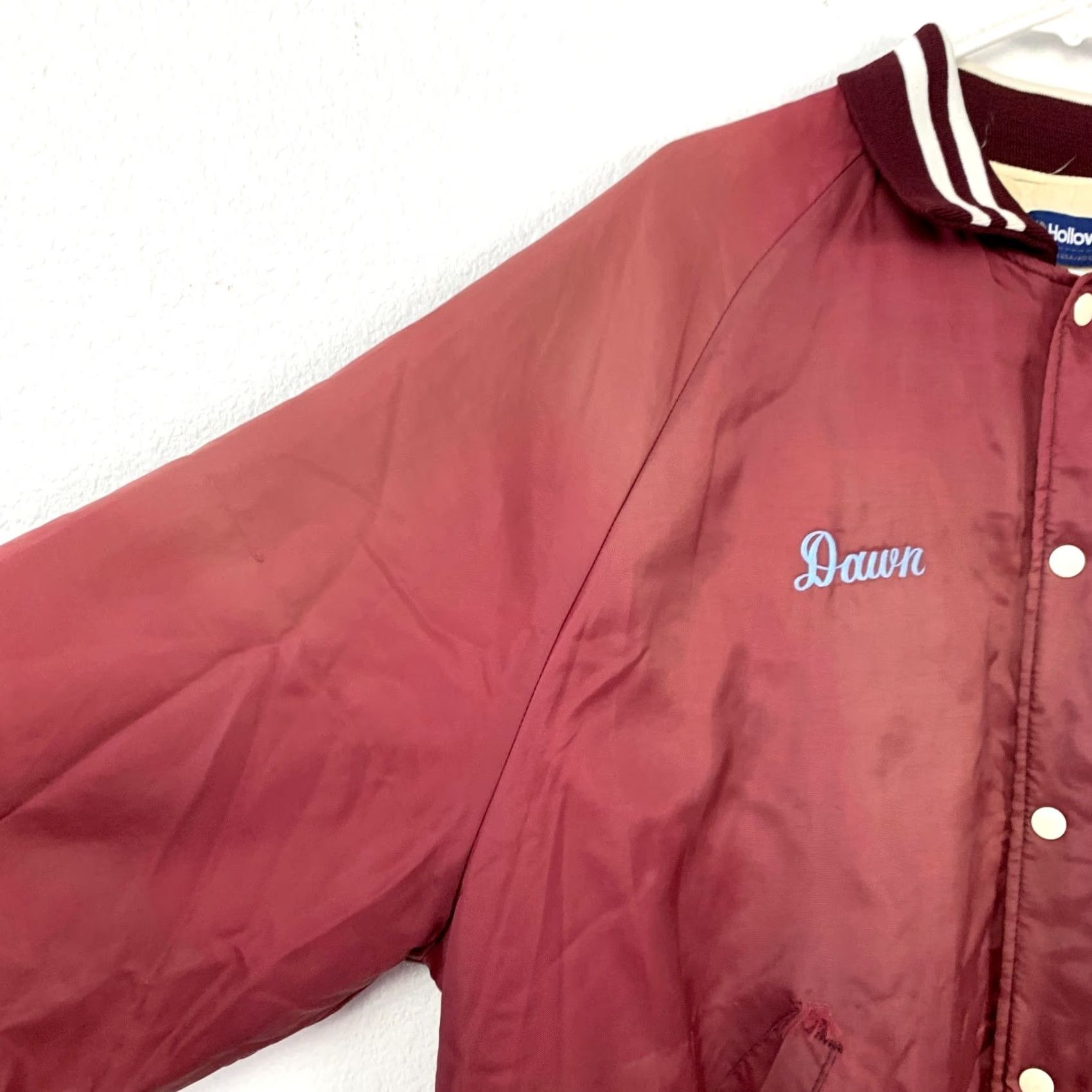 Holloway Vintage Holloway Satin Bomber Jacket Mens XXL Red Embroidered Logo Casual Long Sleeve Adjustable Buttons 80s 90s Racing Riding Style Size US XXL / EU 58 / 5 - 3 Thumbnail