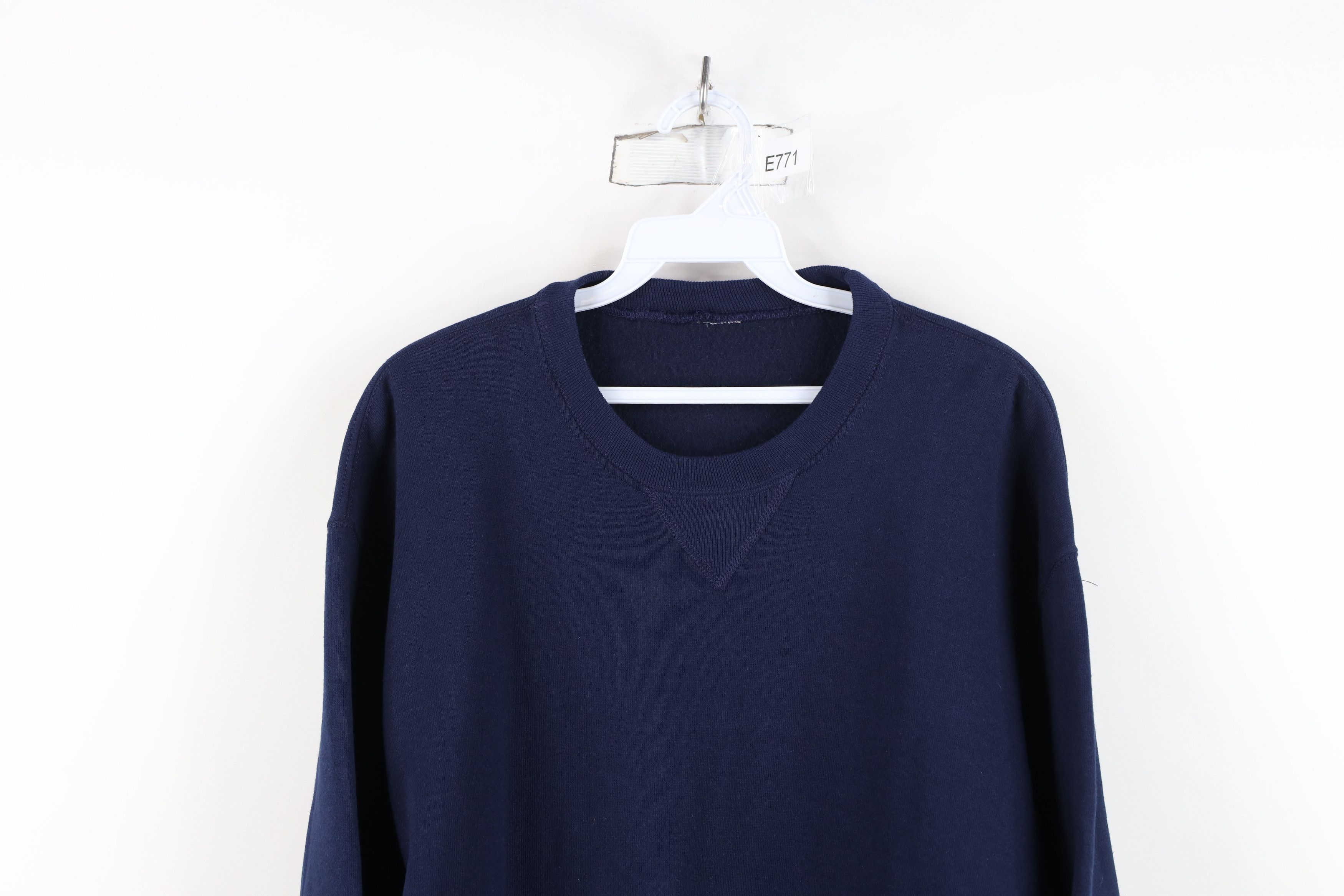 Russell Athletic Vintage 90s Russell Athletic Crewneck Sweatshirt Navy Blue Size US L / EU 52-54 / 3 - 2 Thumbnail