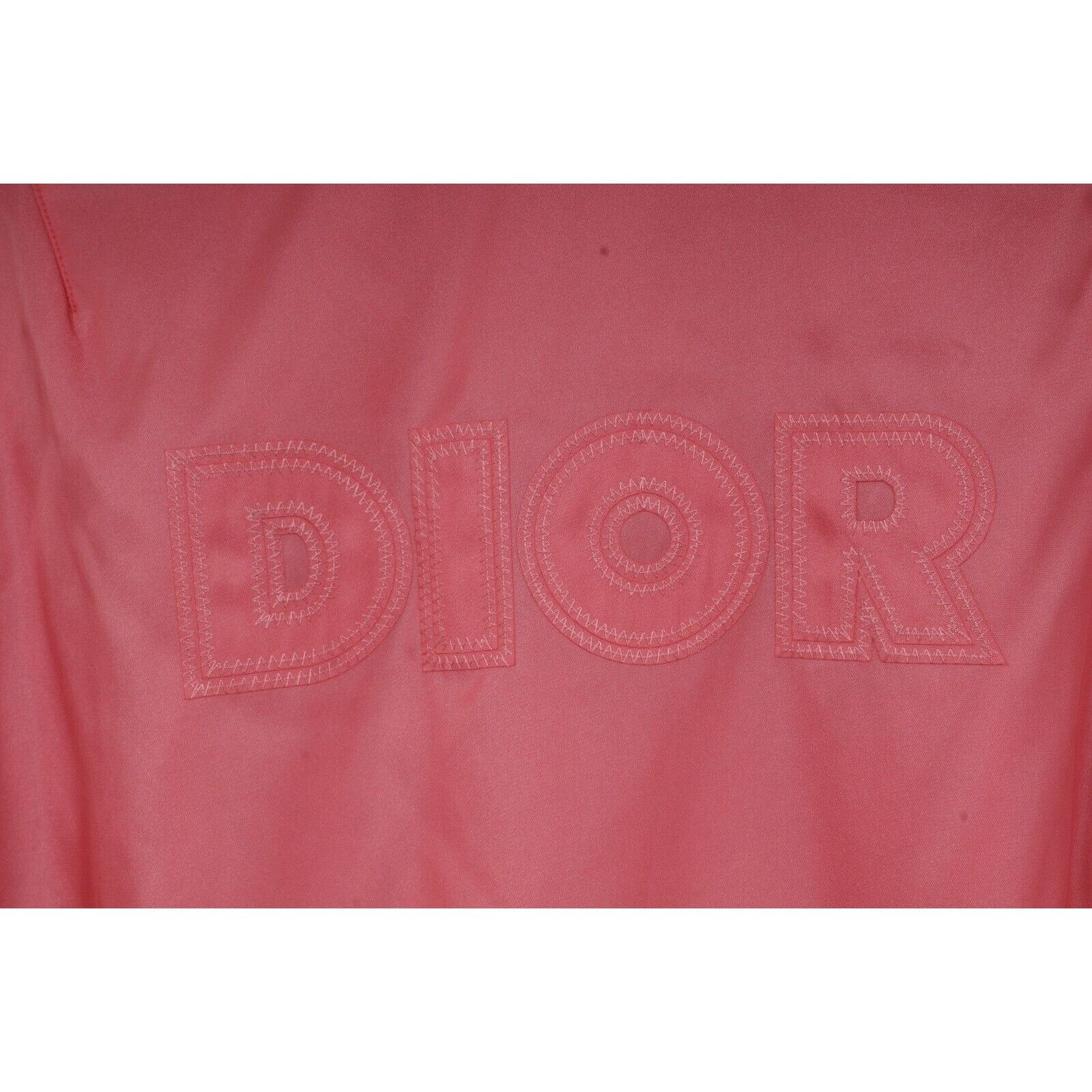 Dior Saddle Bomber Jacket Pink Nylon Logo Double Zipper Size US M / EU 48-50 / 2 - 14 Thumbnail