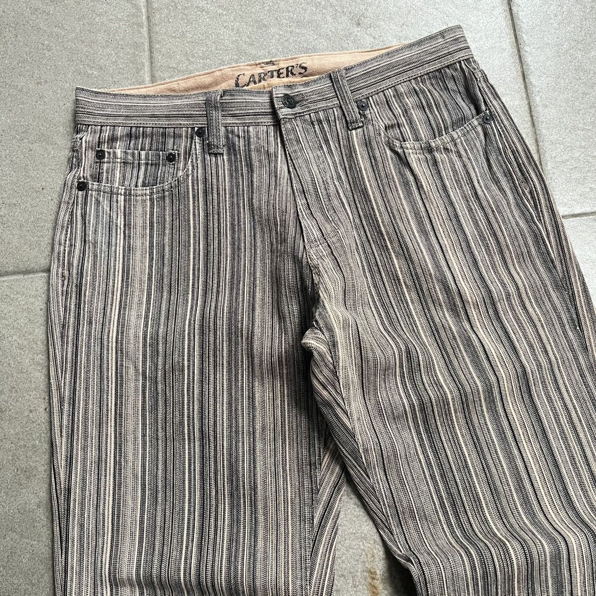 If Six Was Nine 🔥Carter flaree denim stripe pants Size US 32 / EU 48 - 2 Thumbnail