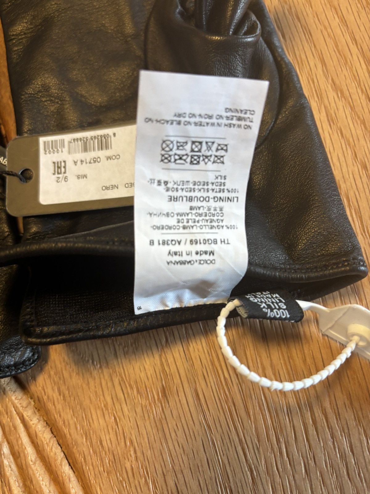 Dolce & Gabbana DOLCE AND GABBANA LEATHER GLOVES NEW Size ONE SIZE - 5 Thumbnail