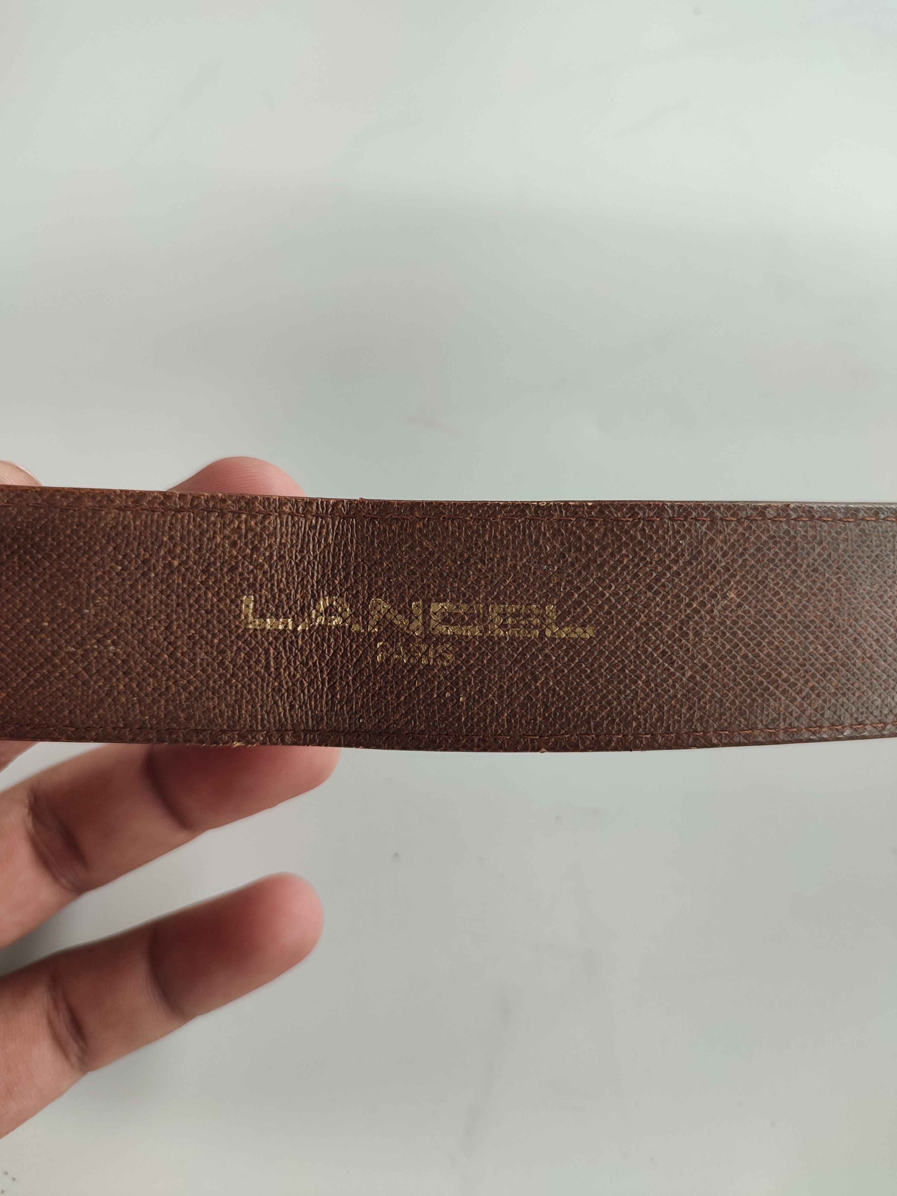 Lancel Lancel Paris Brown Leather Belt Size 38 - 6 Thumbnail