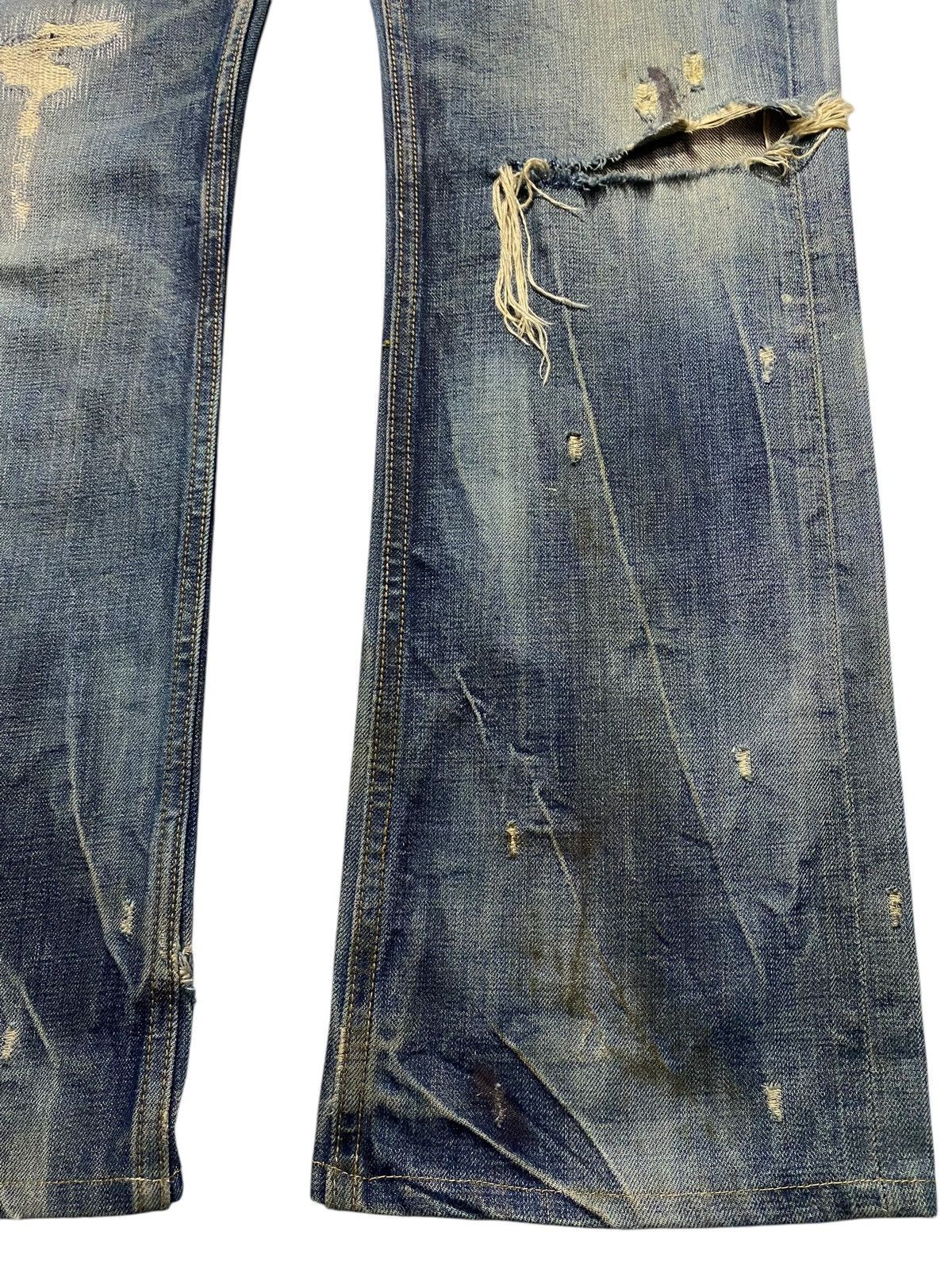 Cult Of Individuality Cult Paint Splatter Distressed Selvedge Redline (107N2) Size US 34 / EU 50 - 7 Thumbnail
