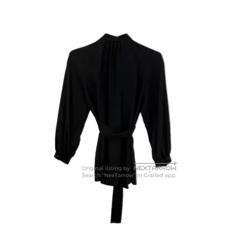 Prada Prada Black mulberry silk shirt Size XS / US 0-2 / IT 36-38 - 2 Thumbnail