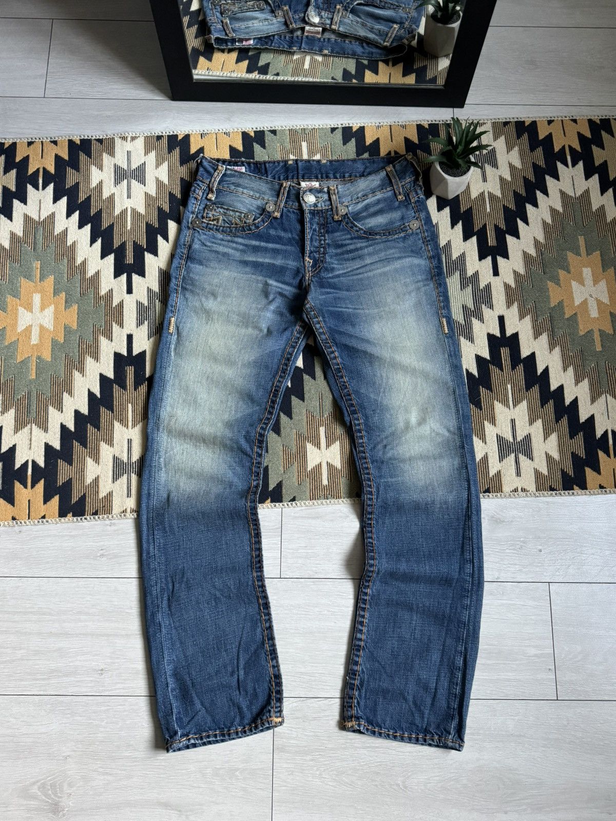 True Religion Vintage True Religion USA Hype Baggy Denim Jeans Size US 32 / EU 48 - 2 Thumbnail
