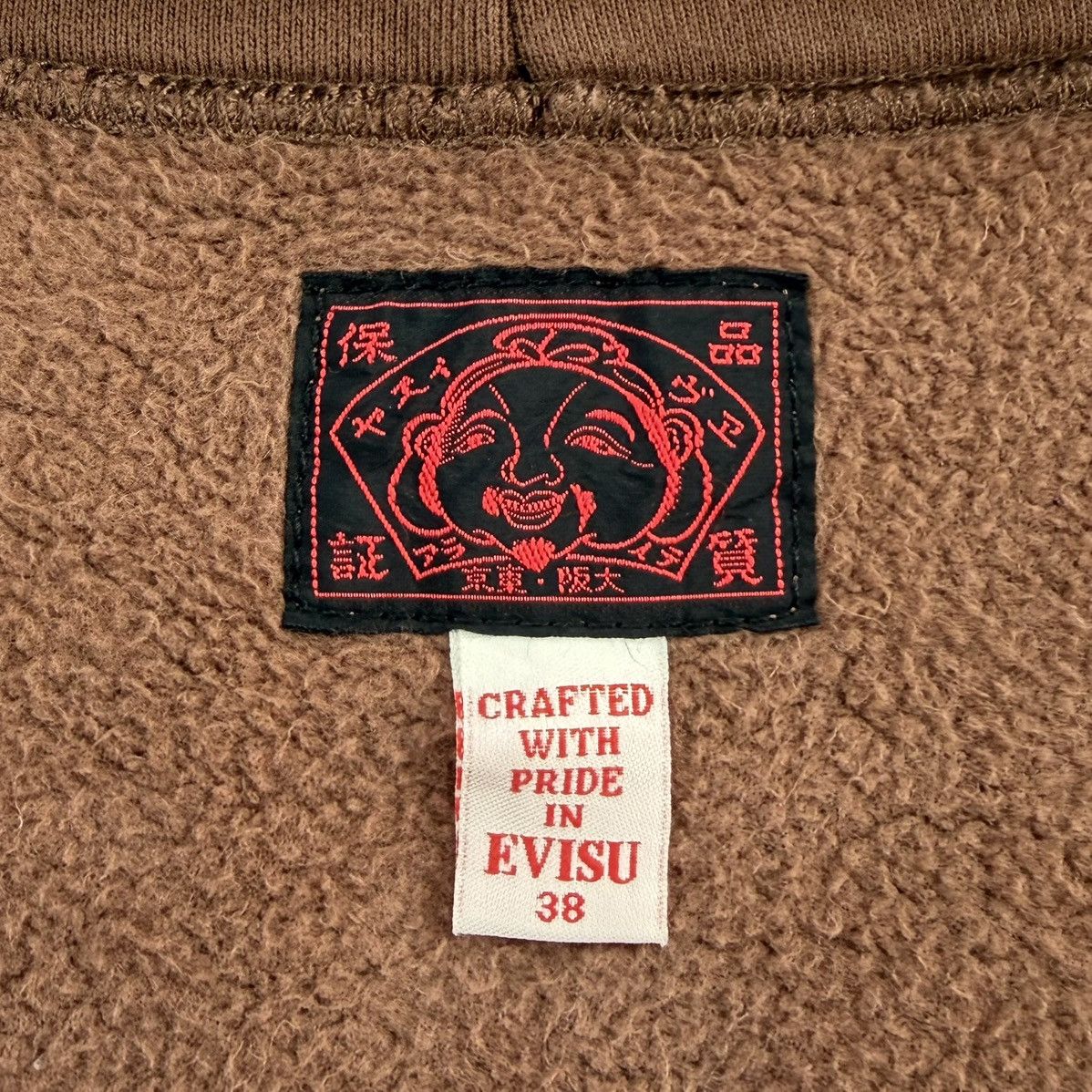 Evisu Evisu Multi Logo Patch Zip Hoodie Rare Design Streetwear Size US M / EU 48-50 / 2 - 18 Thumbnail