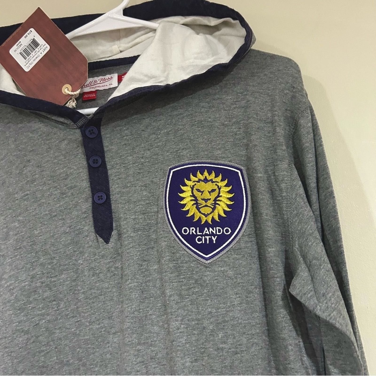 Mitchell & Ness Orlando City SC Soccer Club Hoodie Size US M / EU 48-50 / 2 - 2 Thumbnail