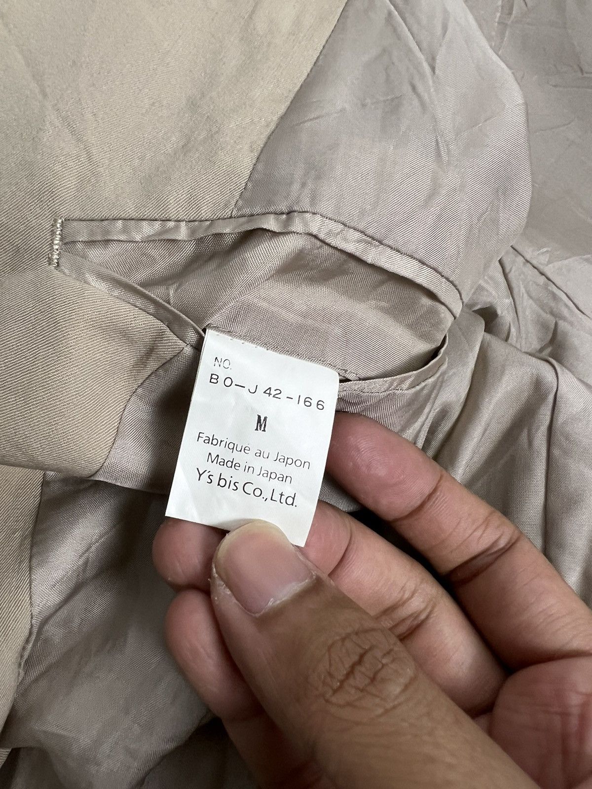 Vintage × Y's × Yohji Yamamoto 1990's Old Stock With Tag Yohji Yamamoto Y's Bis Rayon Coat Size 38R - 7 Thumbnail