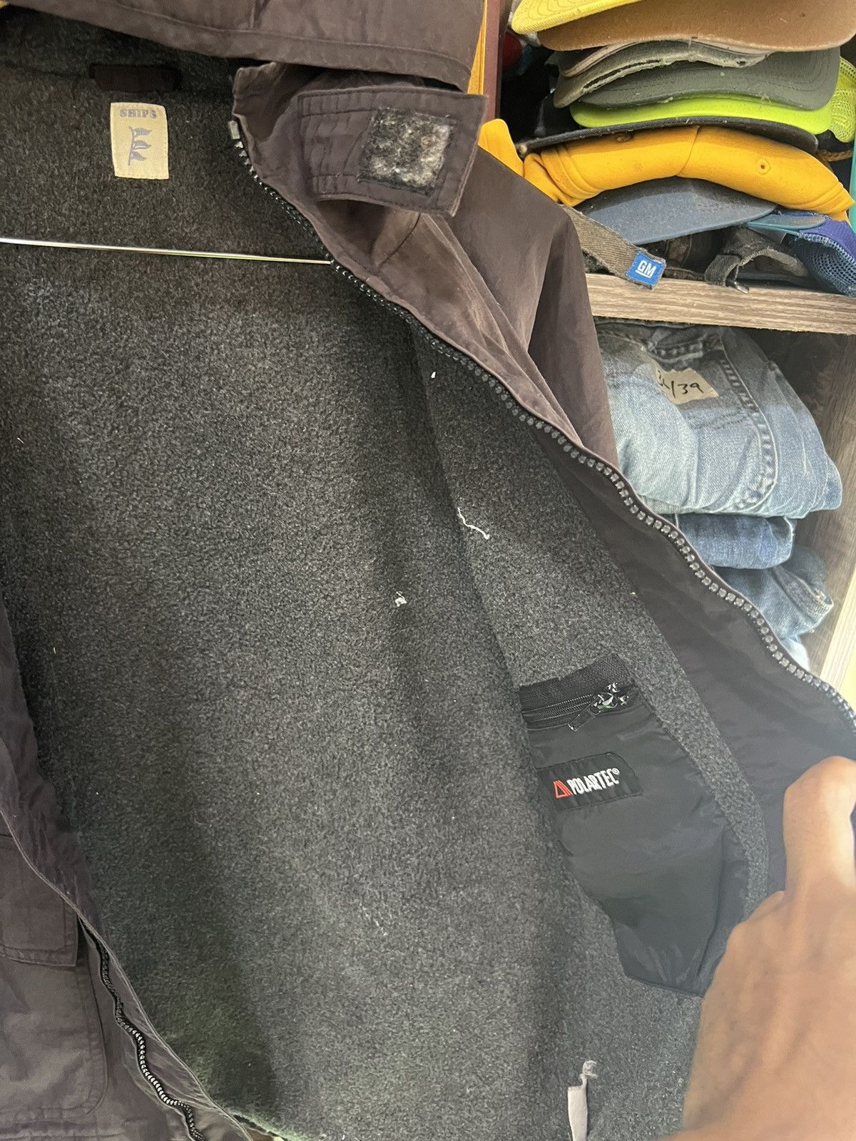 SHIPS 🔥Rare Ships Polartec Zipper Jacket With Hoodie Size US M / EU 48-50 / 2 - 10 Thumbnail