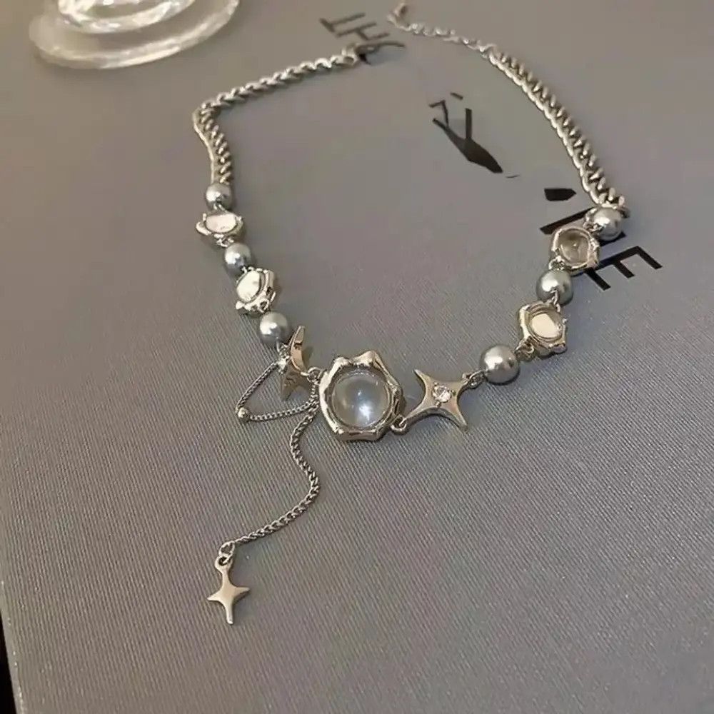 Jewelry Star Crystal Chains Choker Necklace Size ONE SIZE - 3 Thumbnail