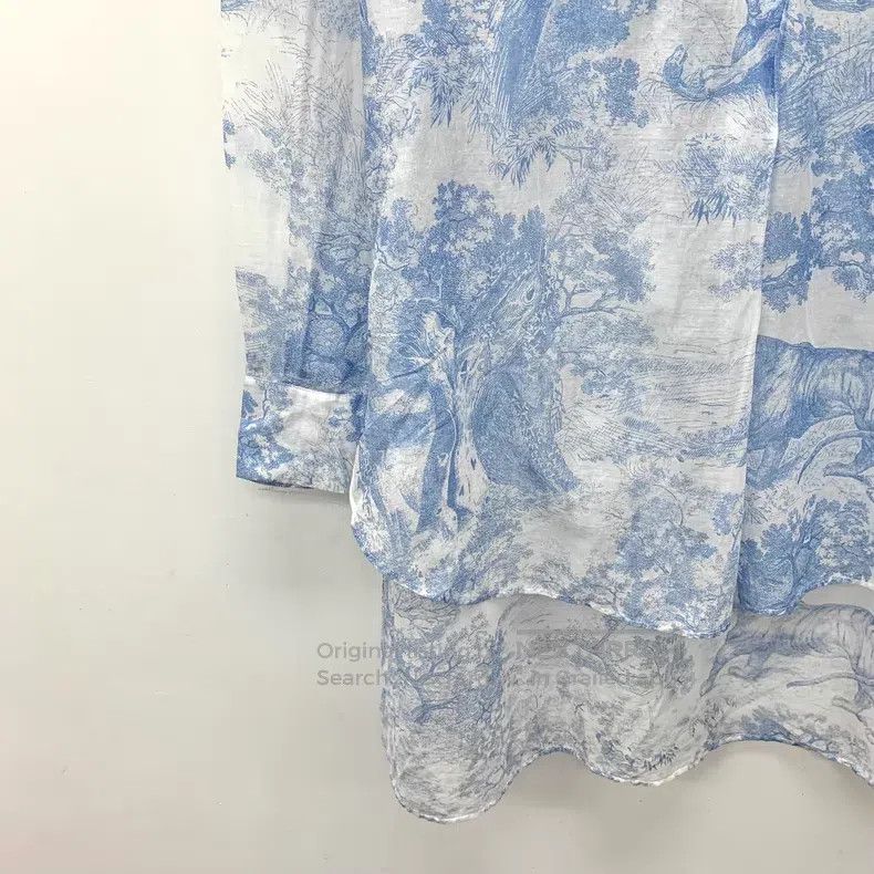 Dior Dior 22 blue animal jungle print cotton single-breasted lo Size XS / US 0-2 / IT 36-38 - 4 Thumbnail