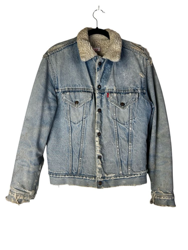 Levi's Vintage Clothing Vintage 1970's Levi's Denim Jacket with Sherpa Lining Size US M / EU 48-50 / 2 - 1 Thumbnail