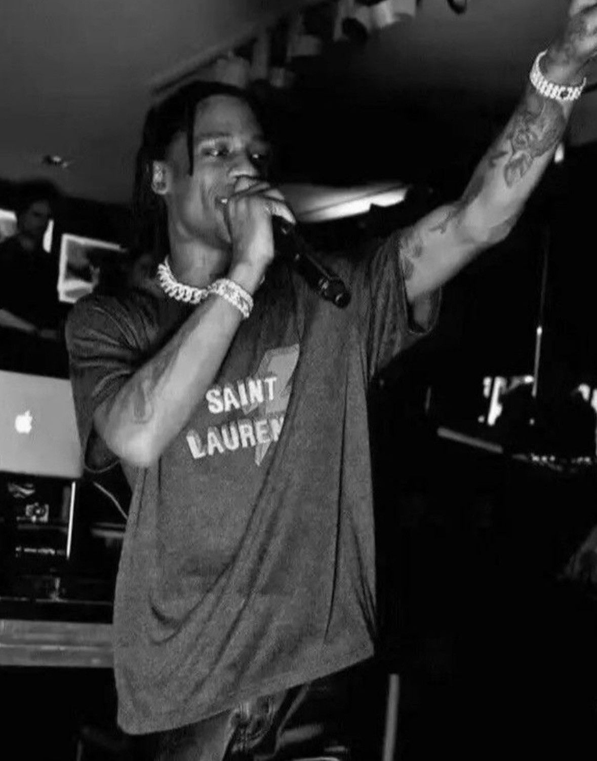 Saint Laurent Paris Saint Laurent Paris Lightning Bolt Designer Tee Travis Scott Size US M / EU 48-50 / 2 - 2 Thumbnail