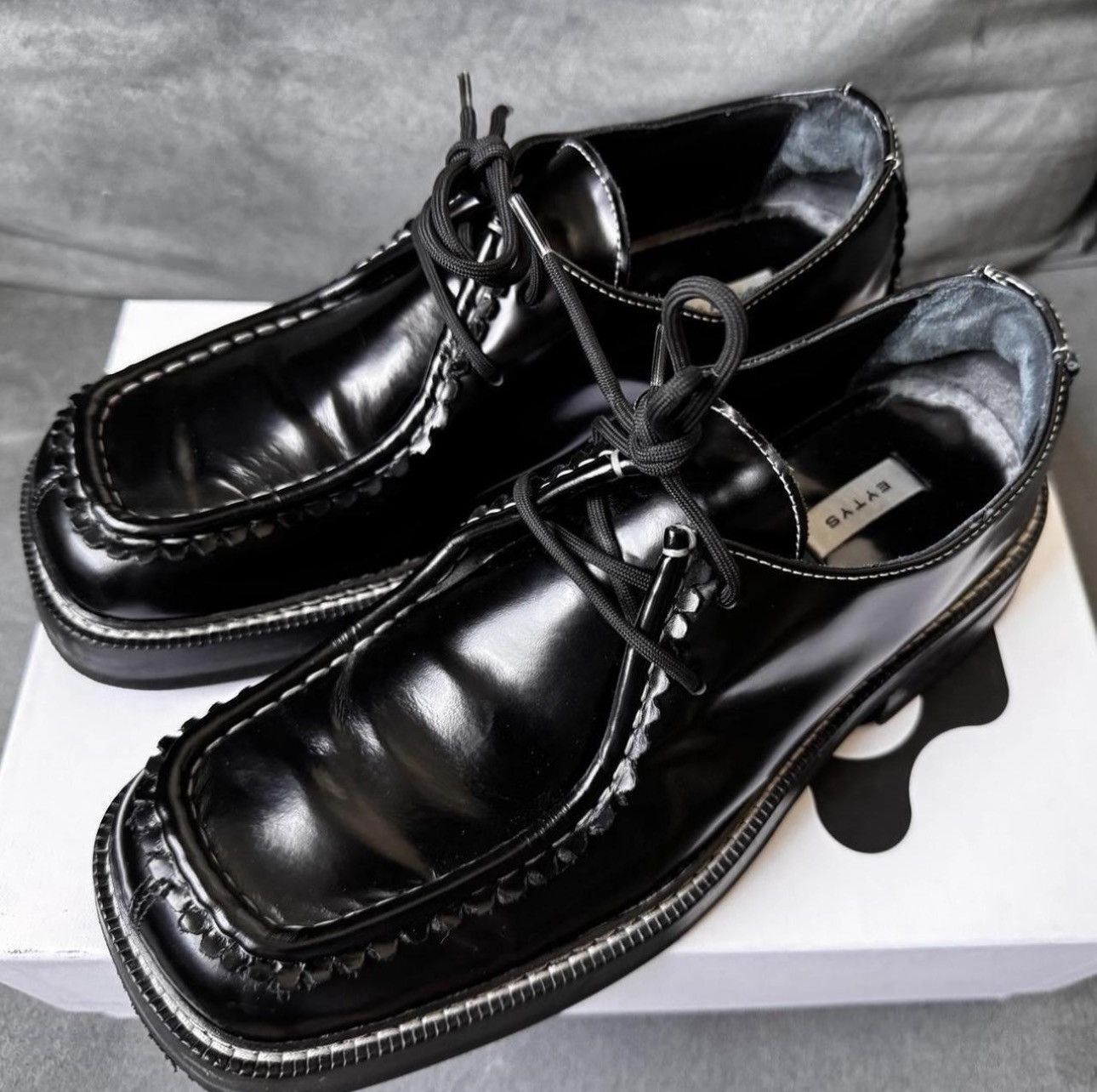 Eytys Eytys Phoenix Leather Derby Shoes sz 40 | Grailed