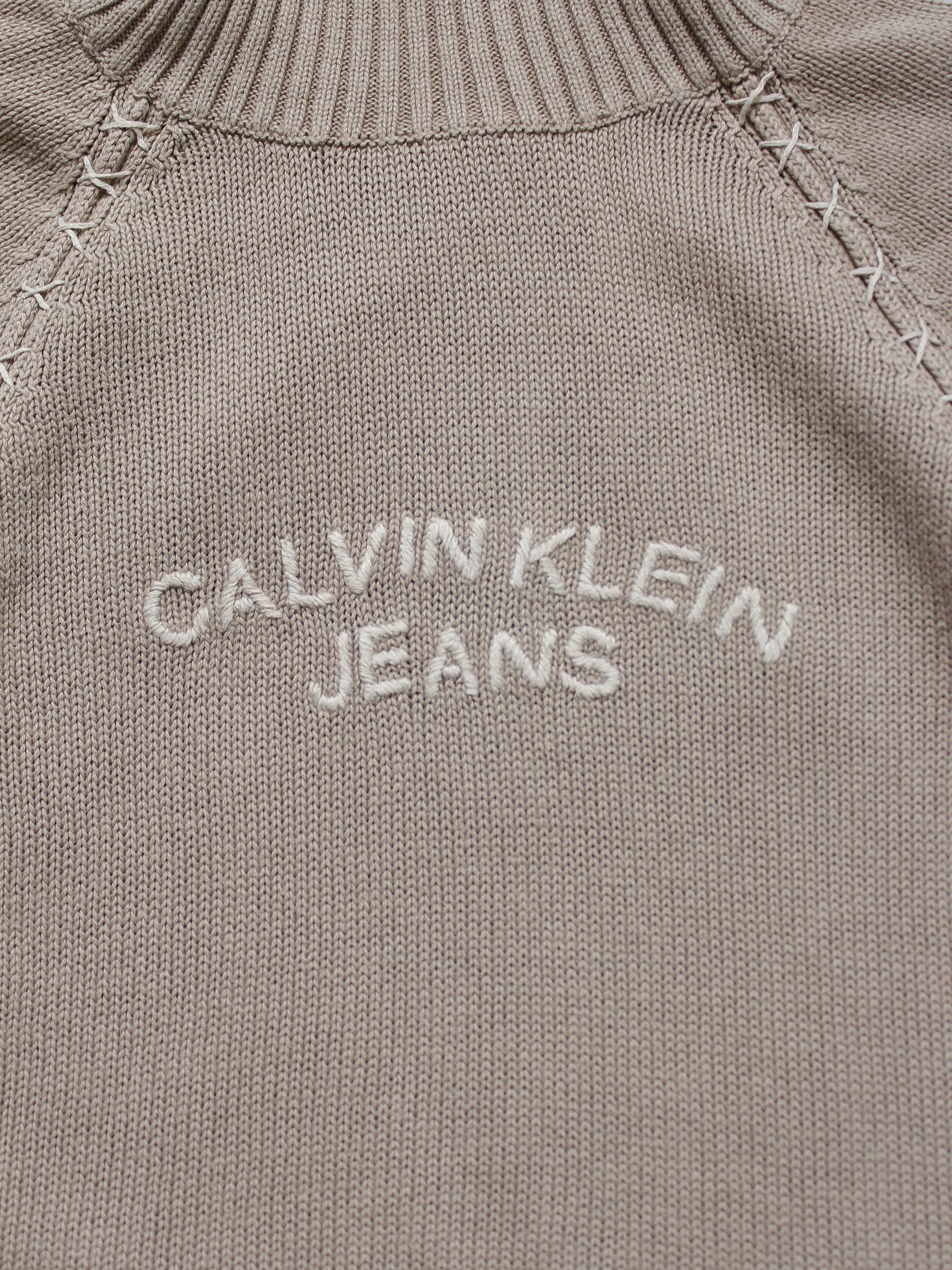 Calvin Klein Calvin Klein Jeans Embroided Logo Knit Sweat Oversize Mens M Size US M / EU 48-50 / 2 - 3 Thumbnail